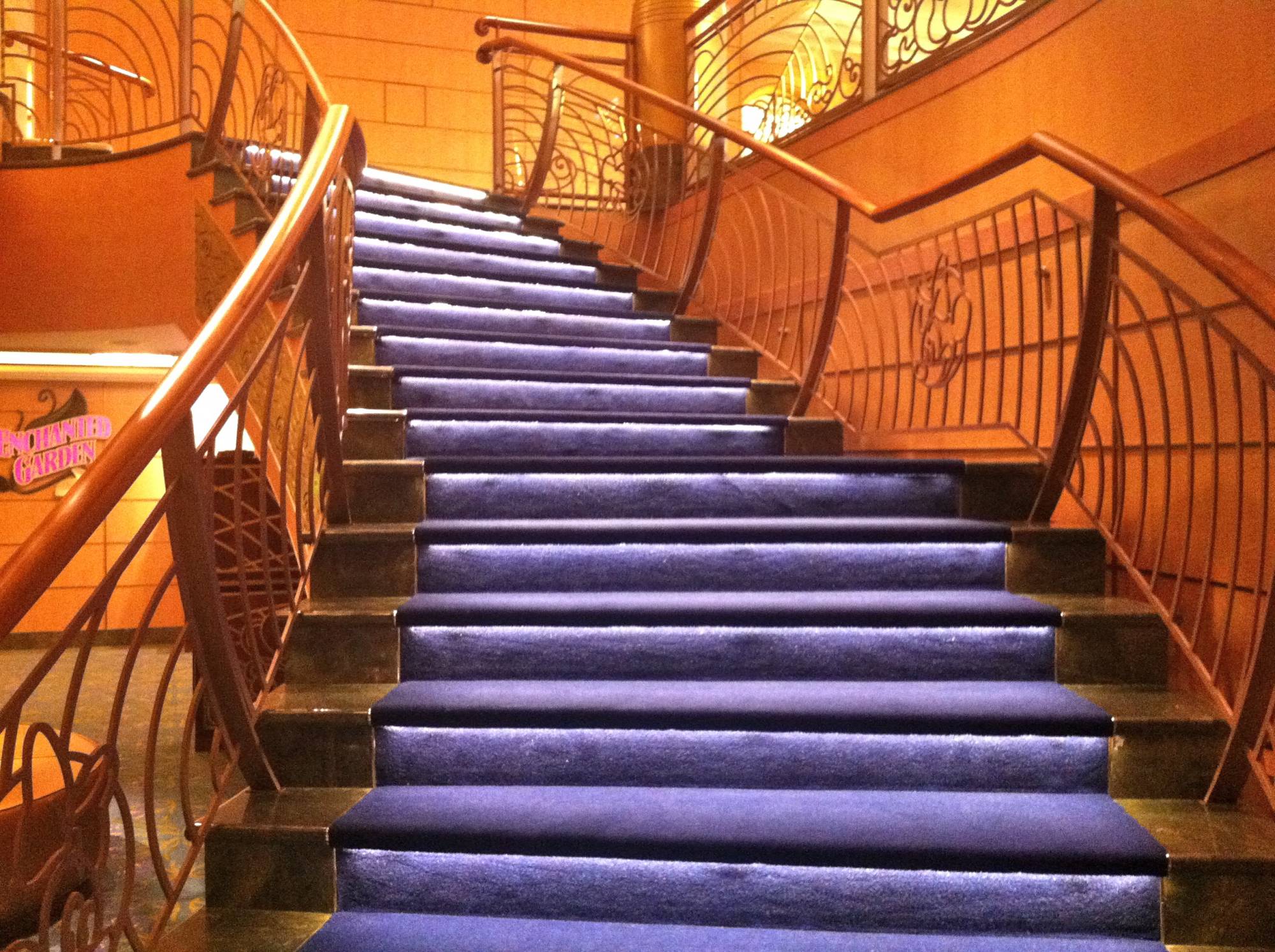 Stairs on the Disney Fantasy