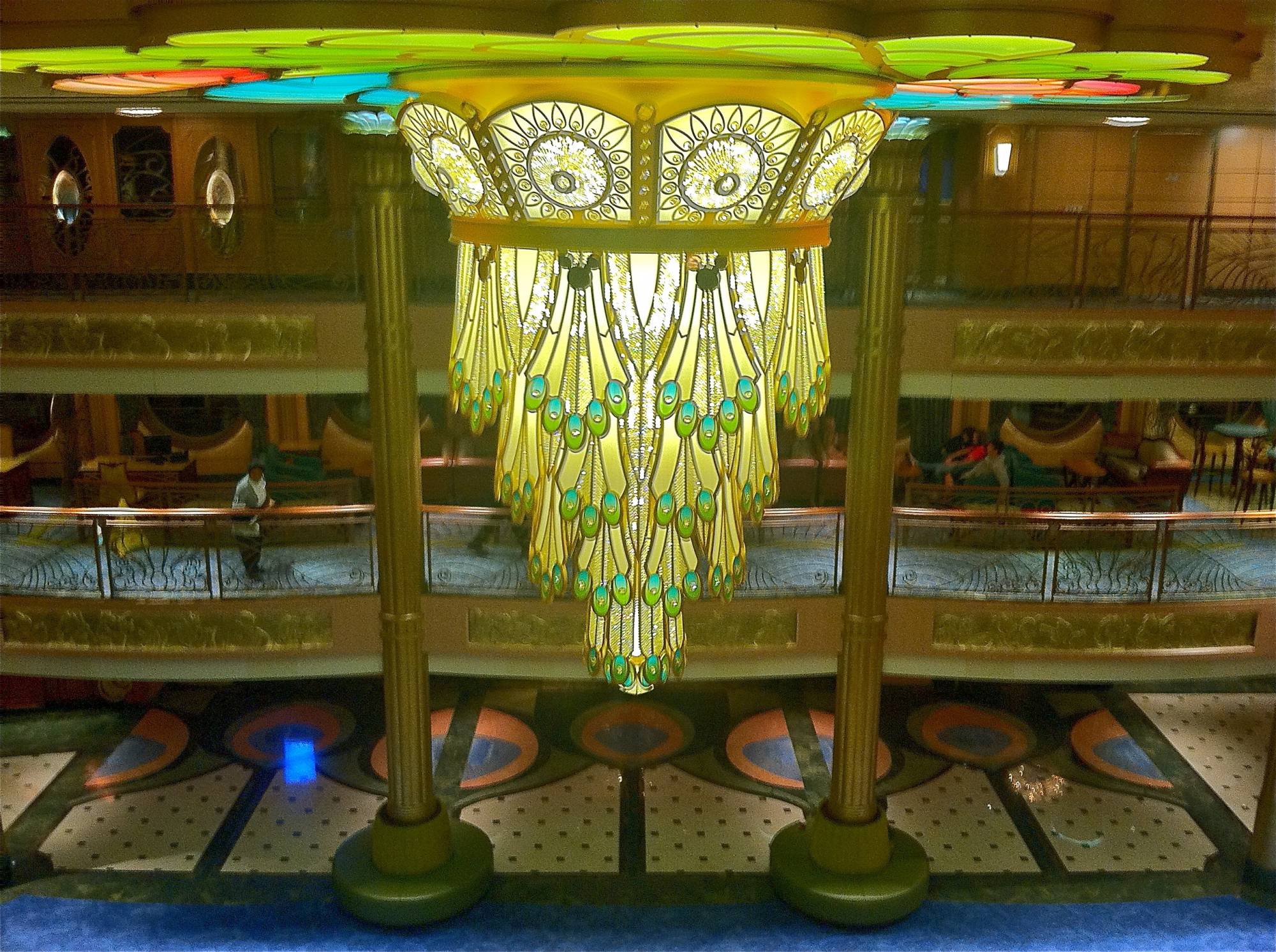 Disney Fantasy Atrium Lobby Starboard View