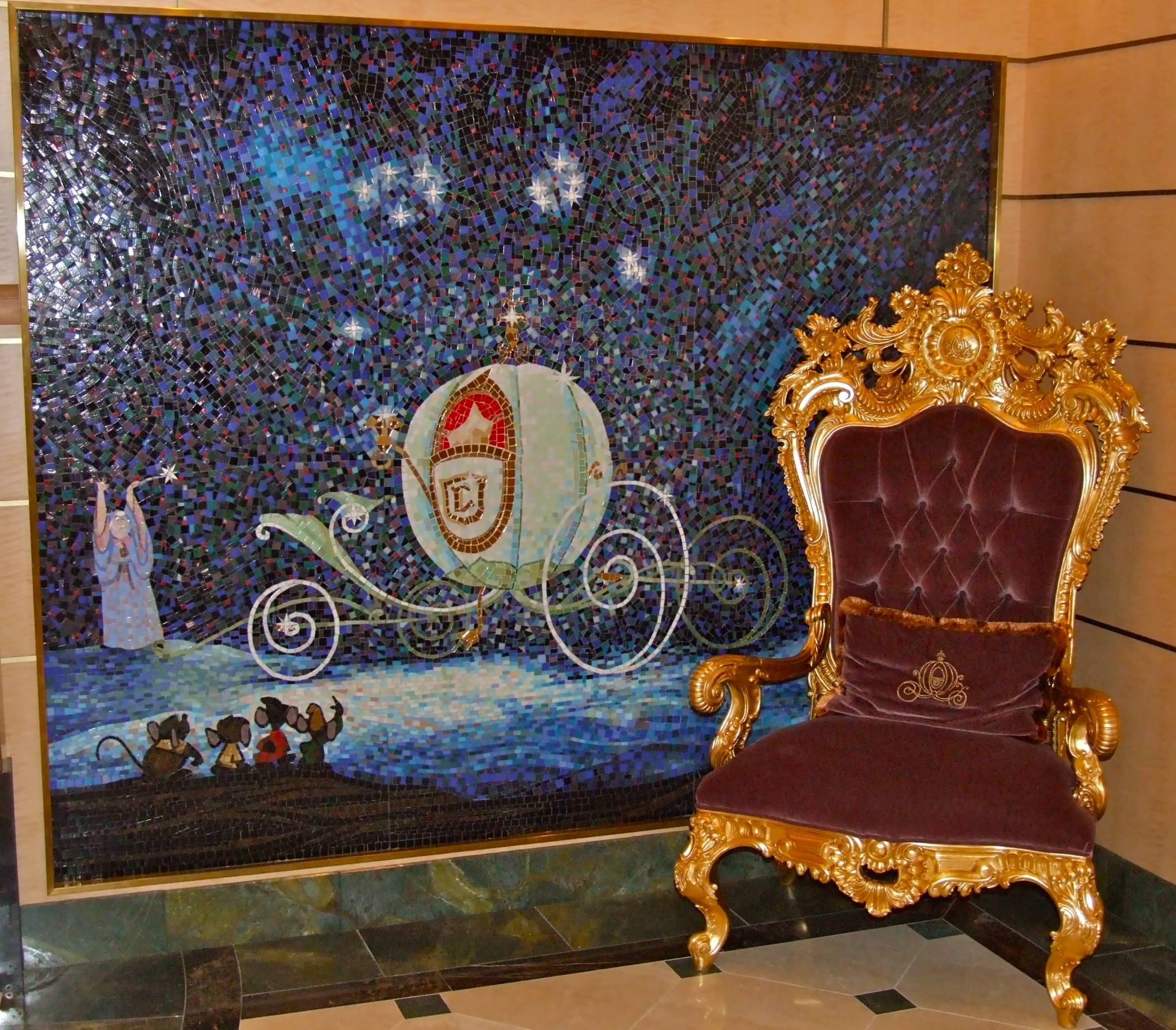 Cinderella's Coach - Photo Op on the Disney Fantasy