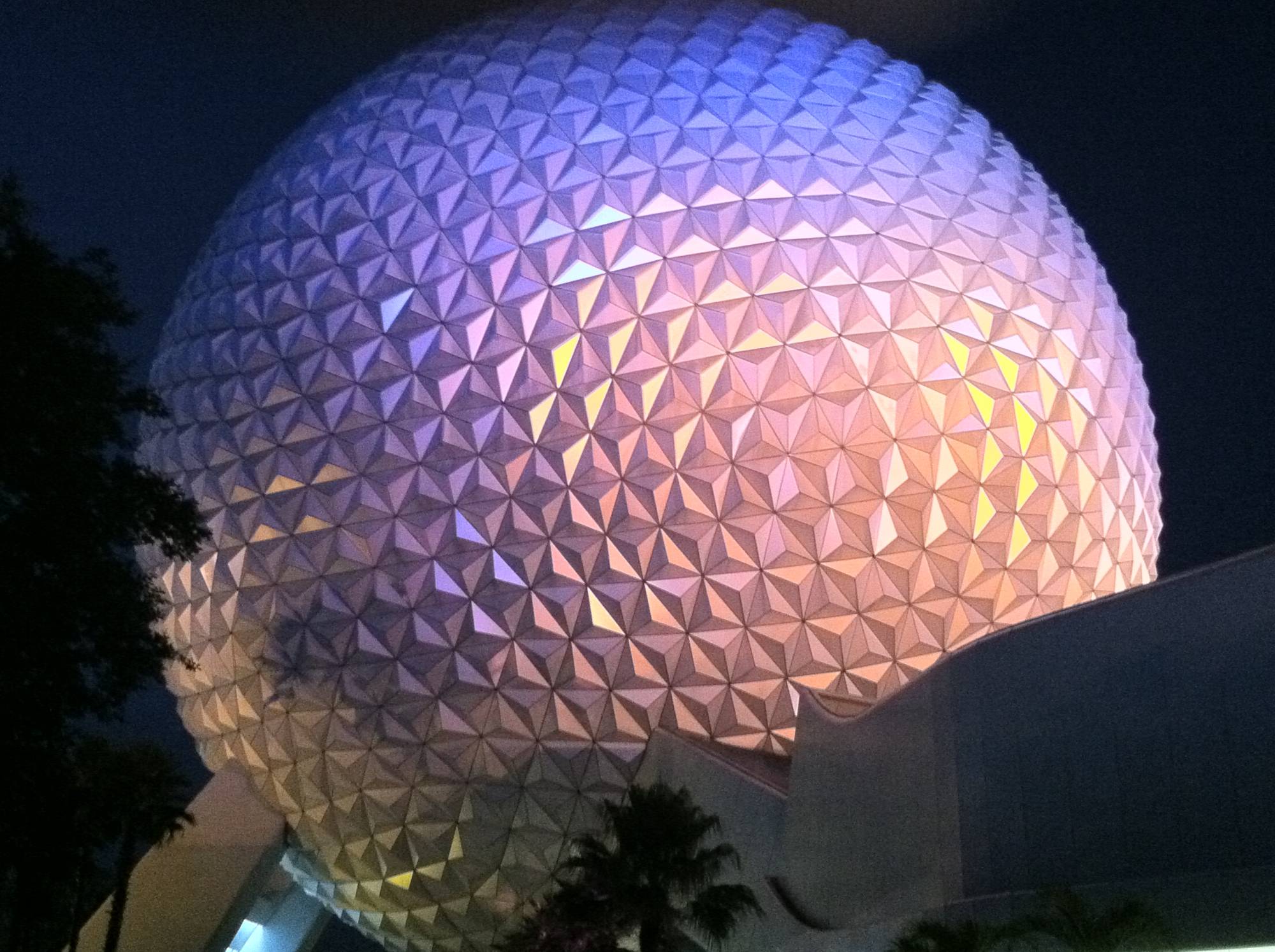 photo contest EPCOT Spaceship Earth nighttime