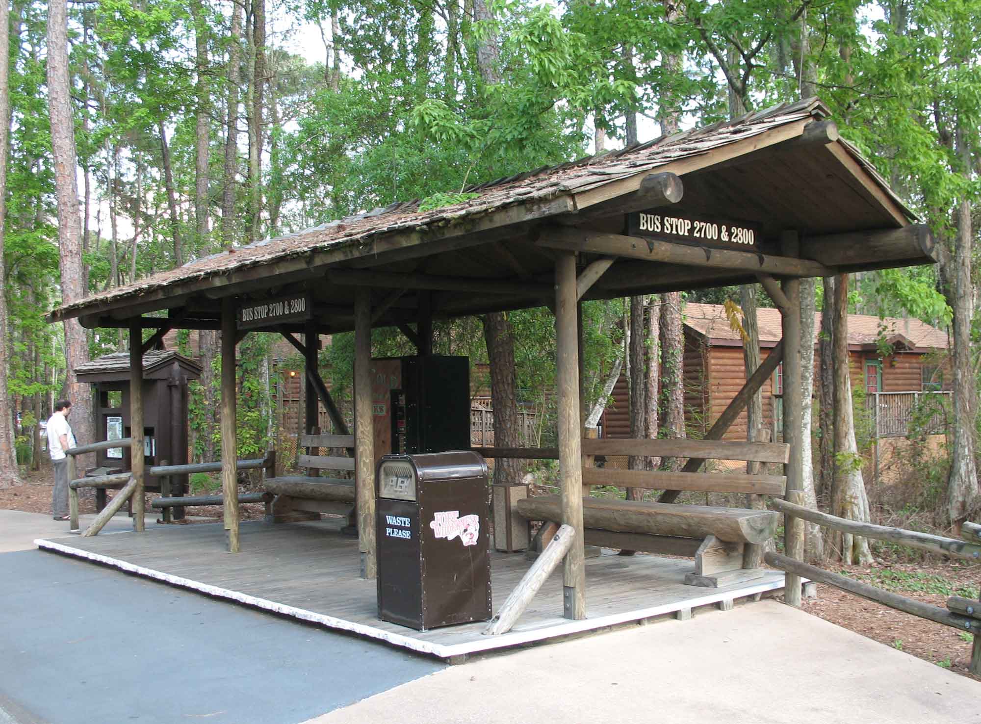 Fort Wilderness Bus Stop - view #1