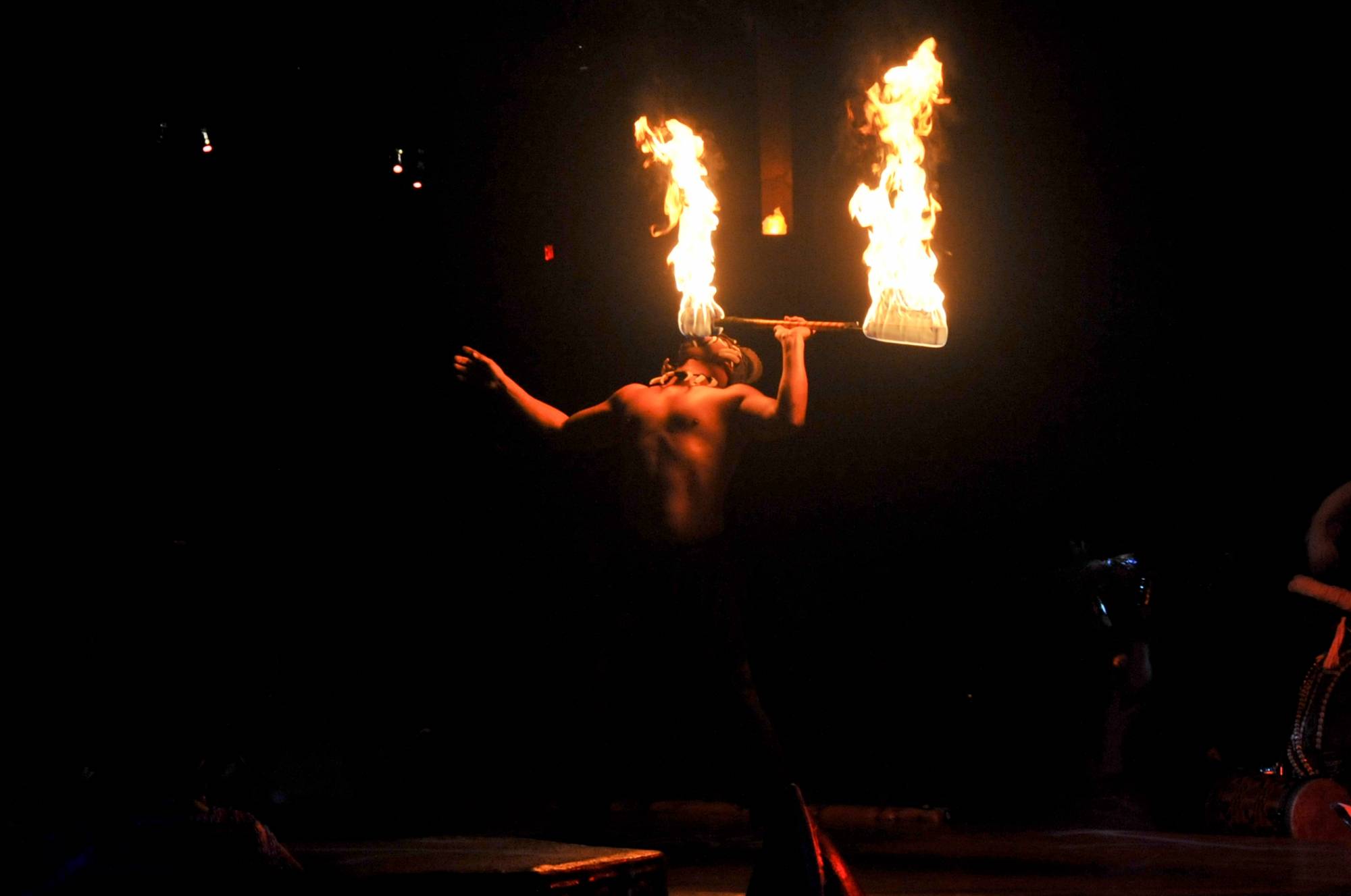 Festival of the Lion King Fire Twirler