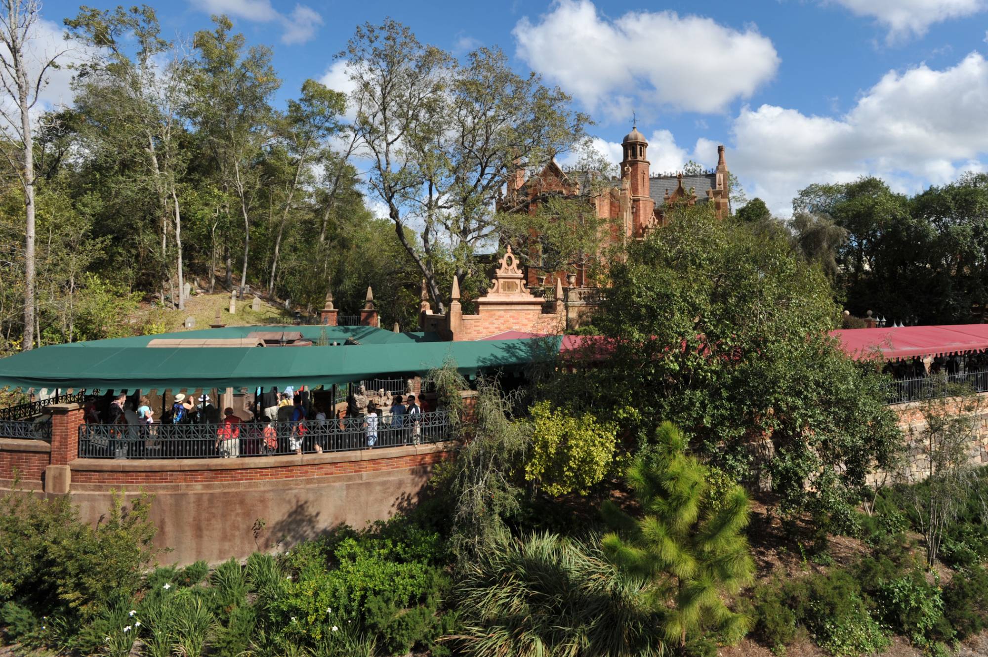 Haunted Mansion and Queue Line