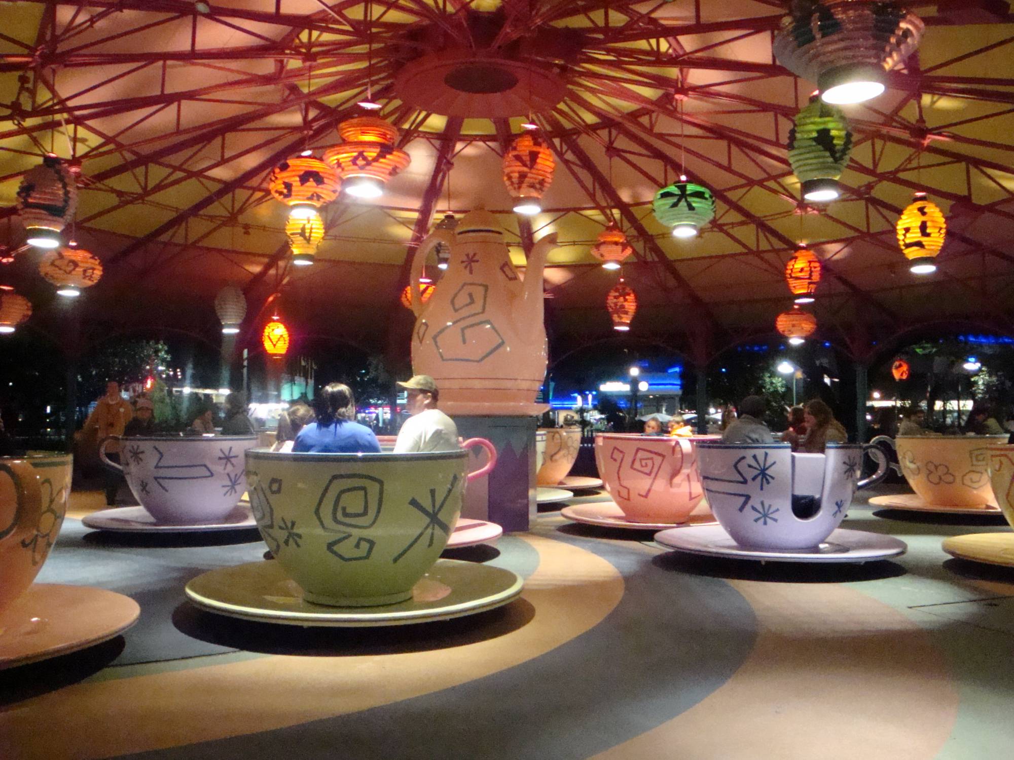 Tea Cups at Night