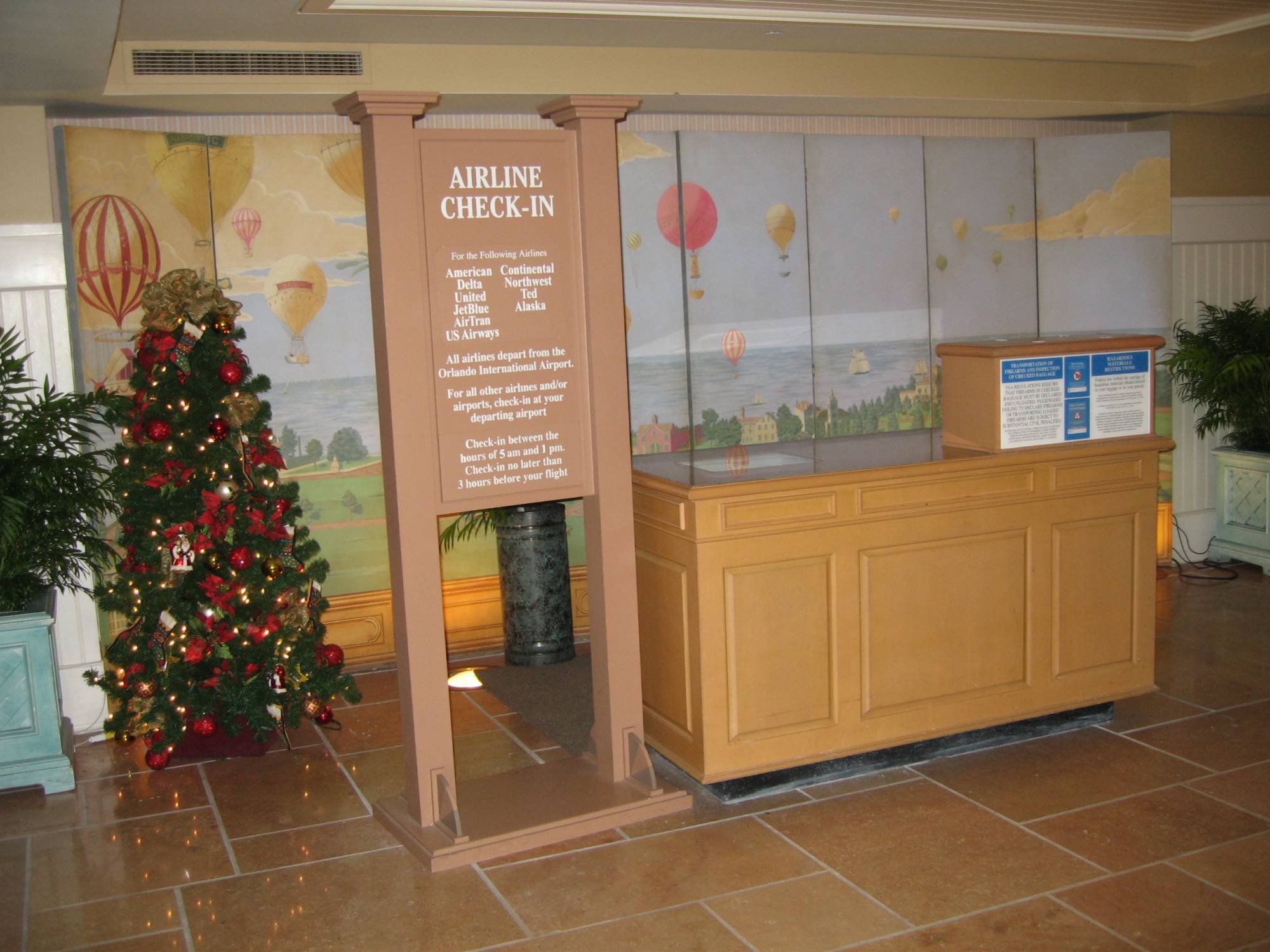 Beach Club - Resort Airline Check-in Desk