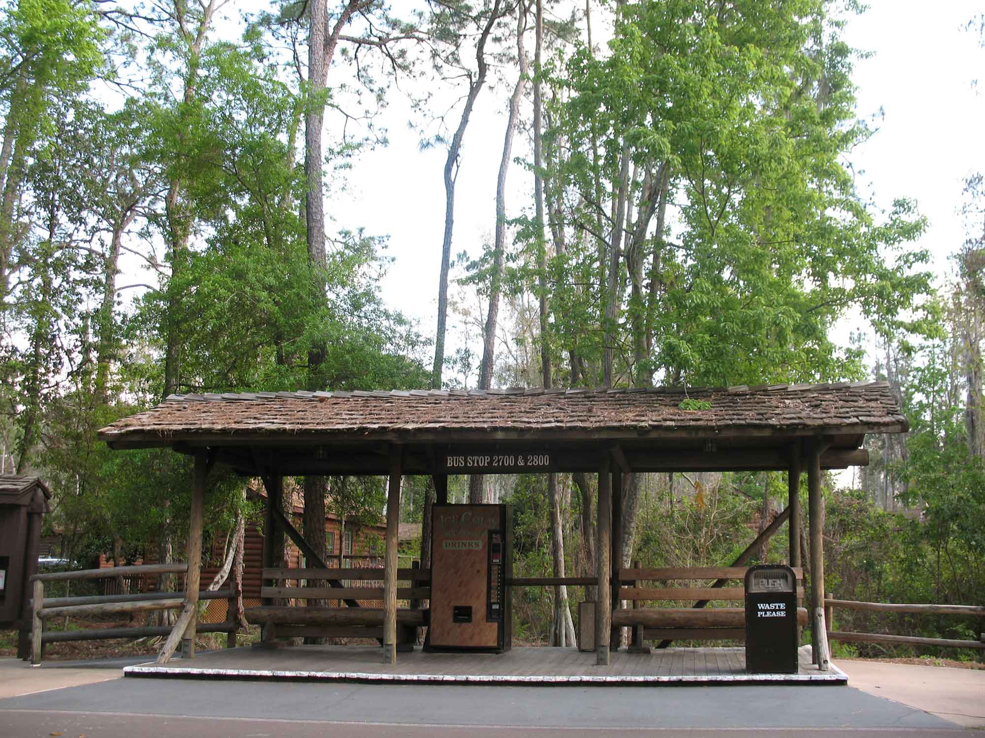 Fort Wilderness Bus Stop - View #2