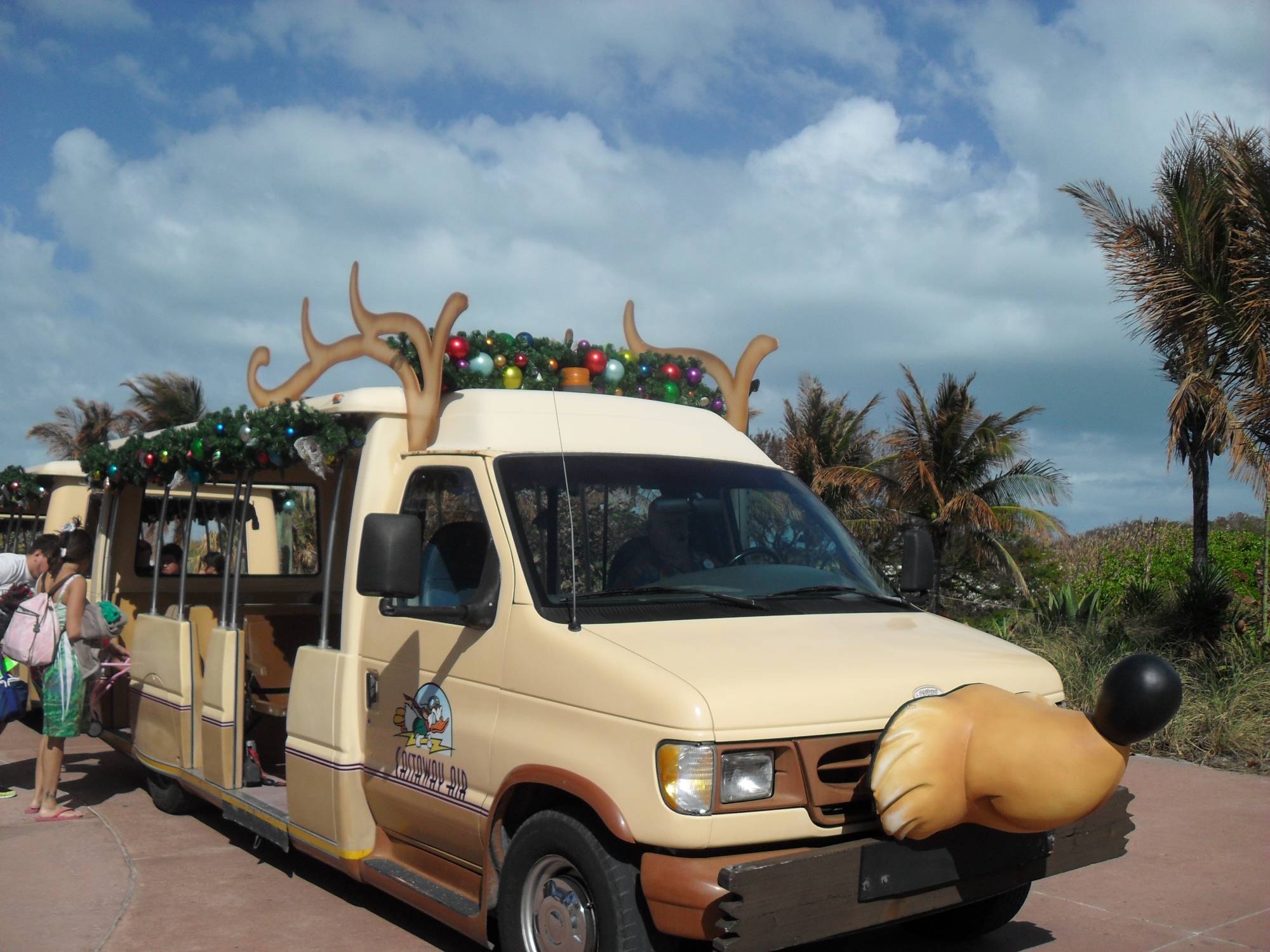 Christmas decorations on Castaway Cay