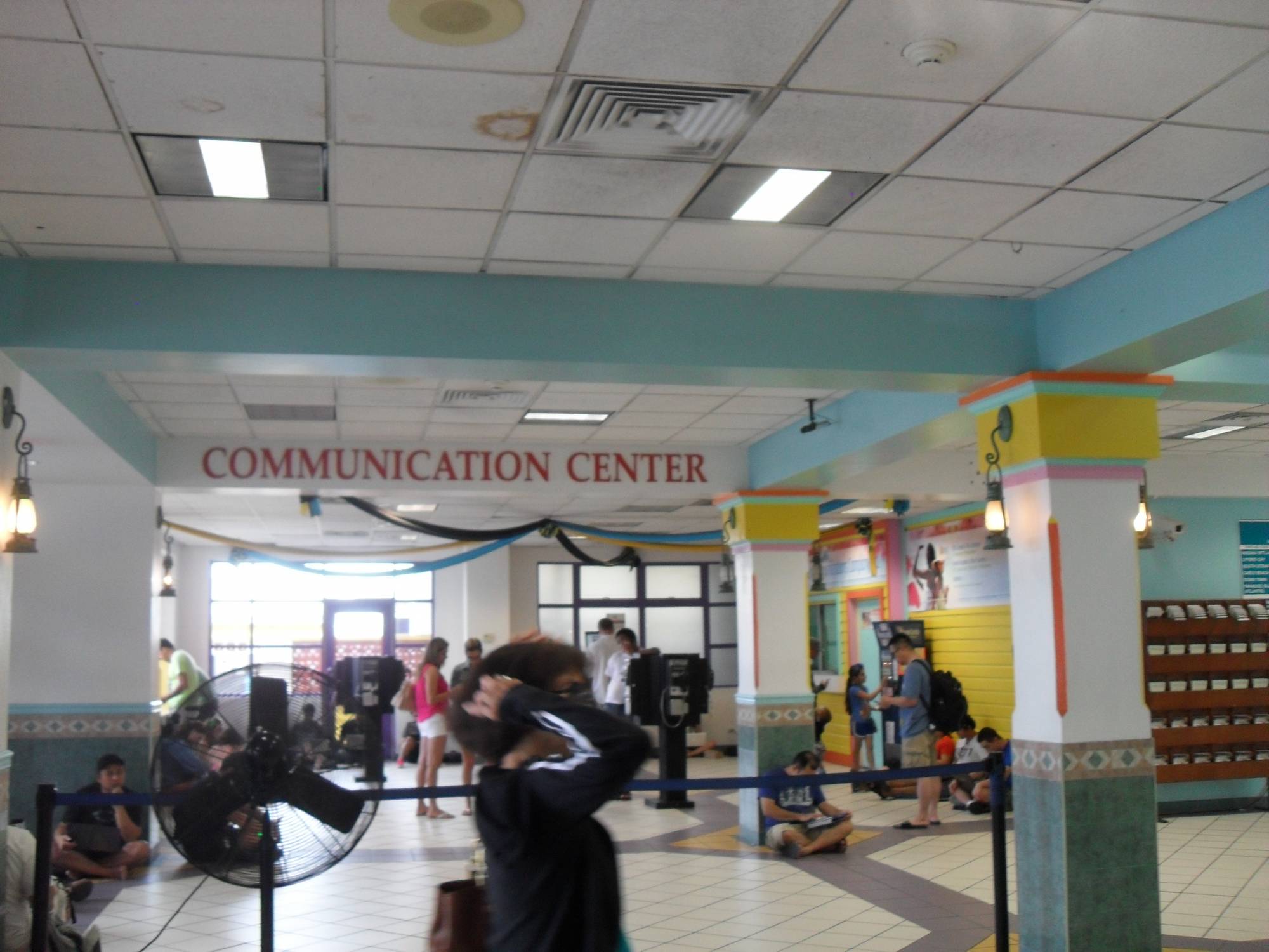 Free WIFI area in Nassau port building