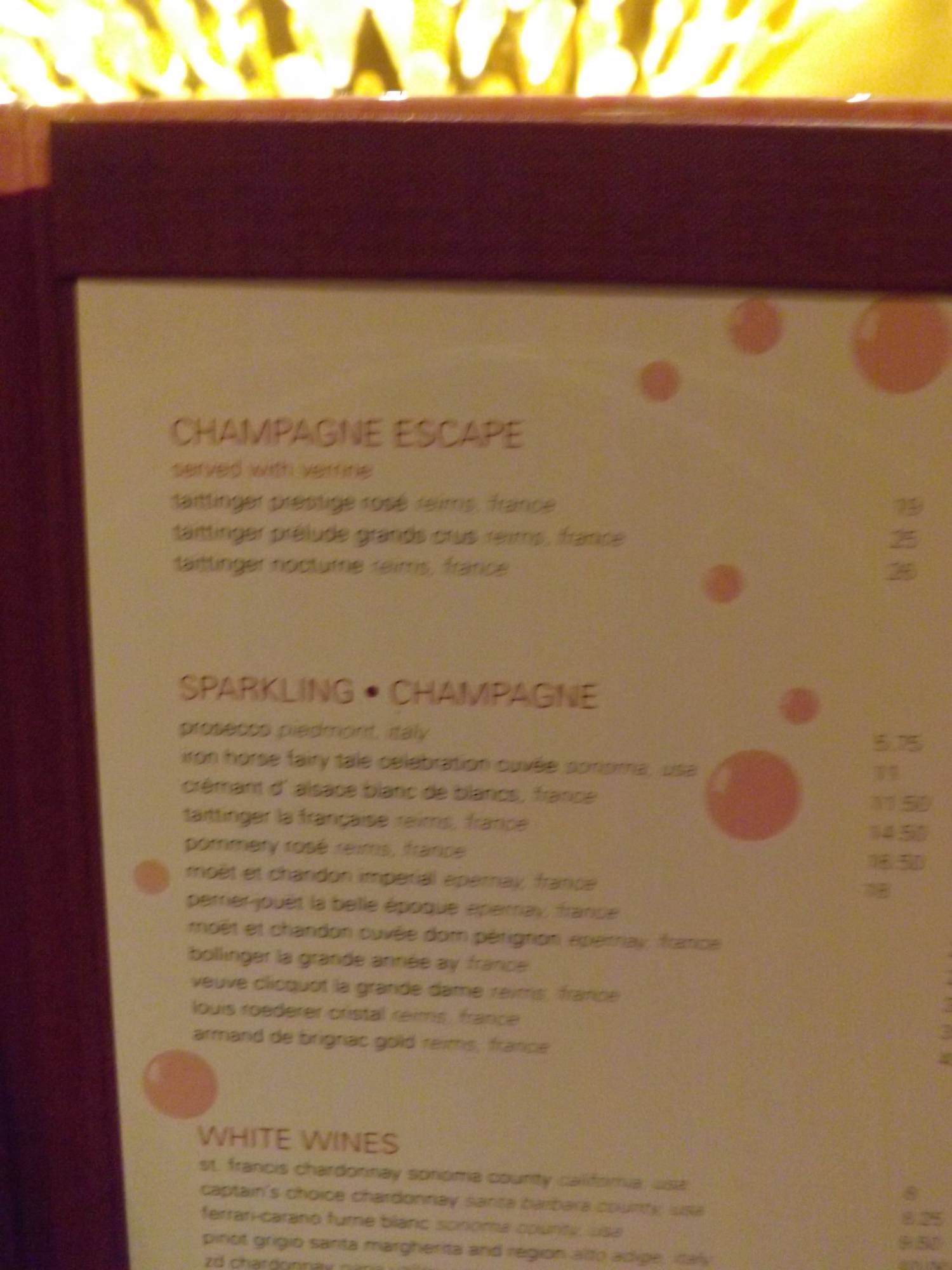 Pink Menu