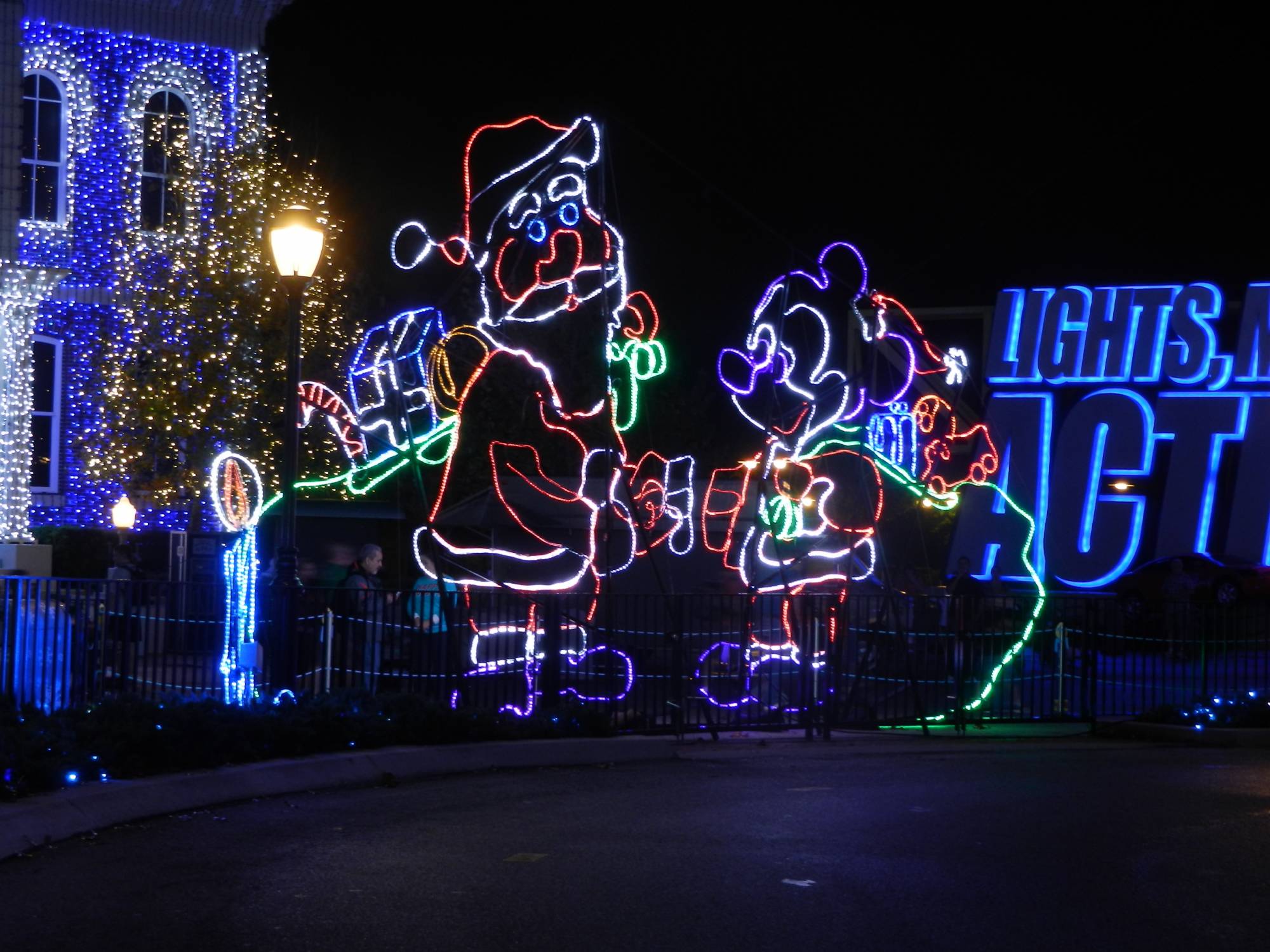 Santa and Mickey Lights