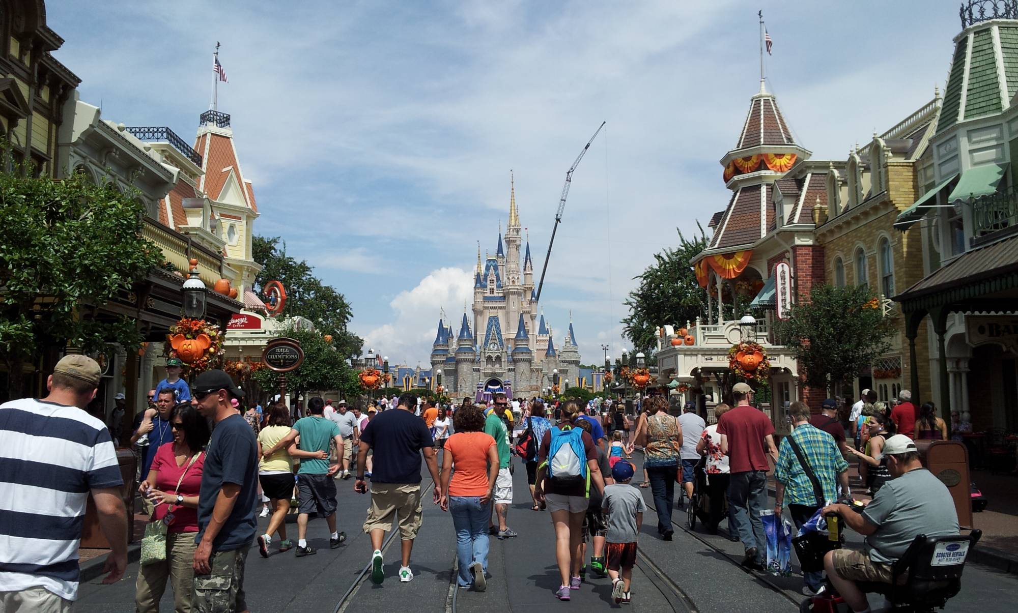 Cinderella Castle from Main Street