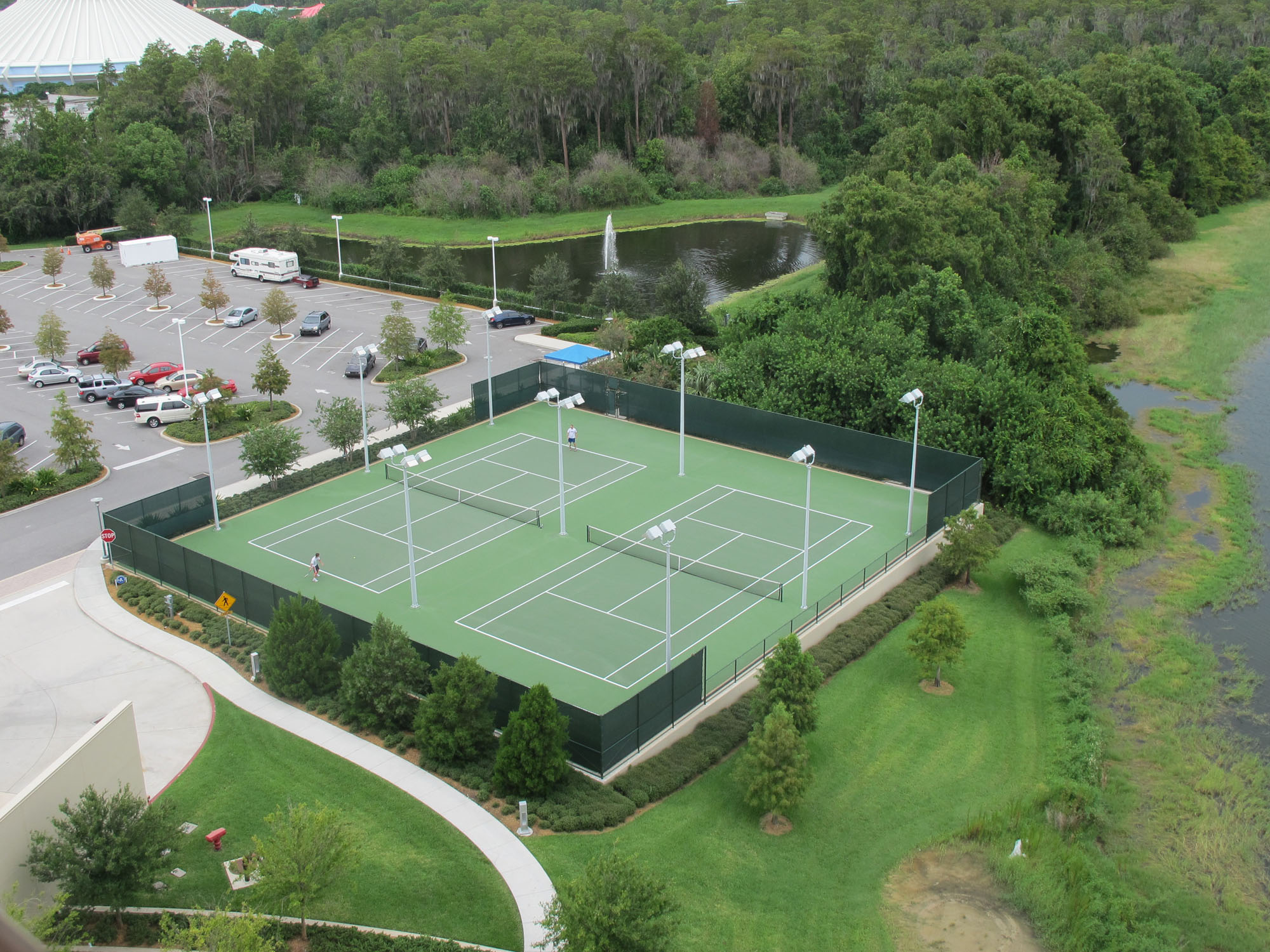 Bay Lake Tower View Tennis Courts