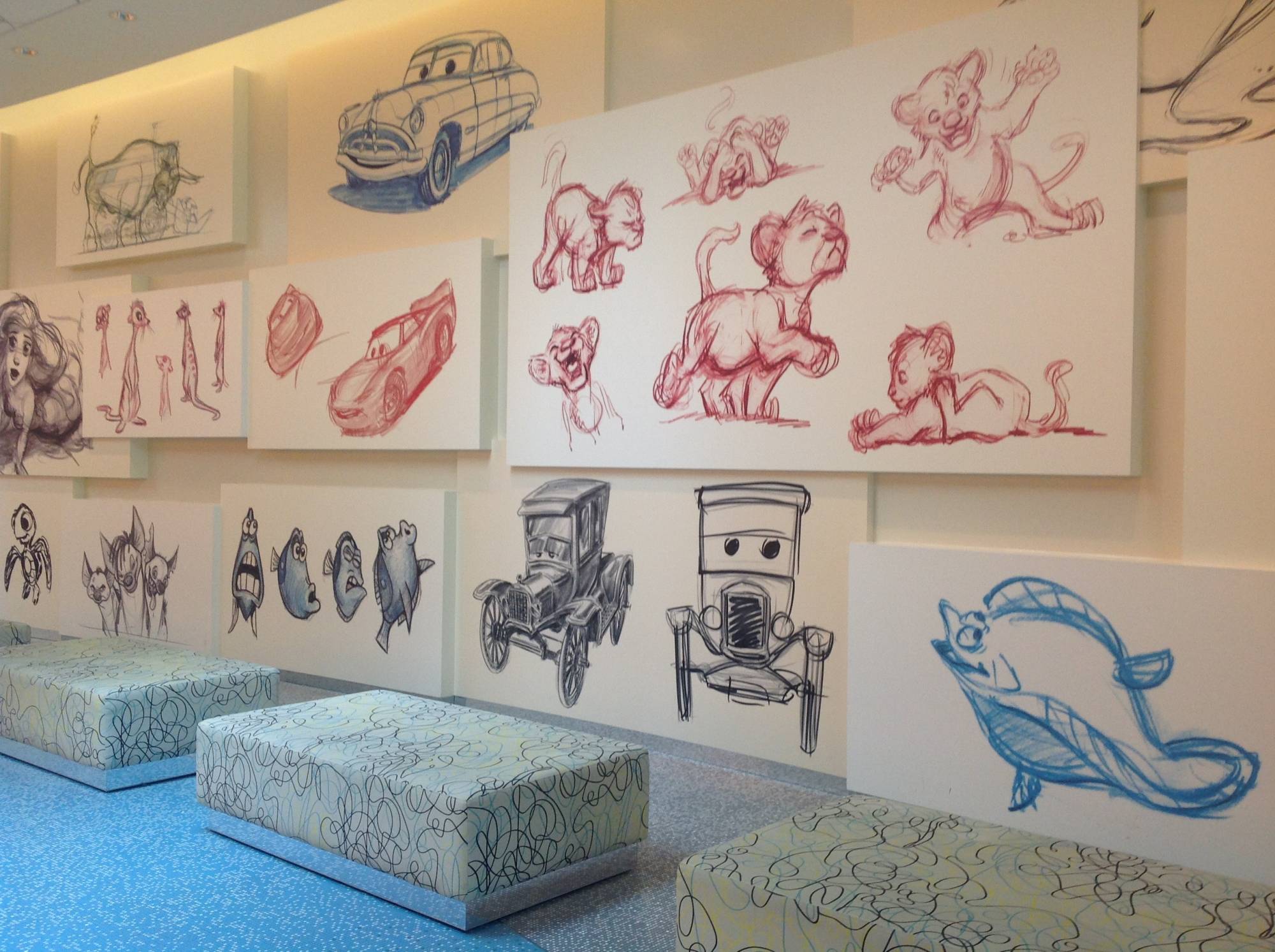 Sketches on the wall - Art of Animation