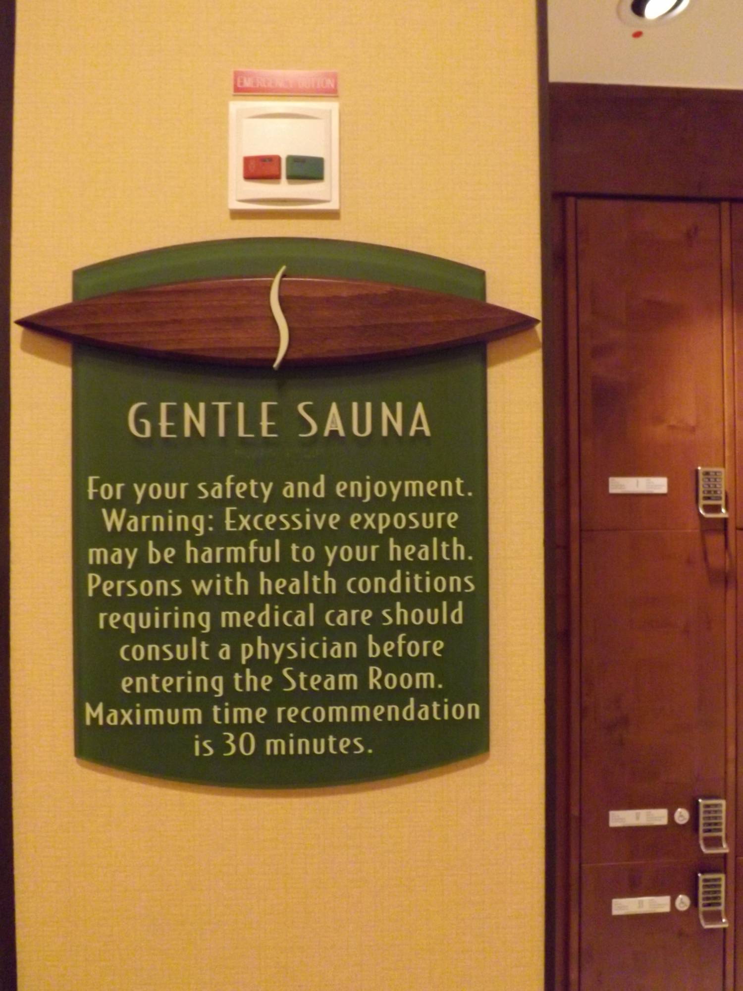 Senses Spa - Gentle Sauna (free use) in Women's Dressing Room
