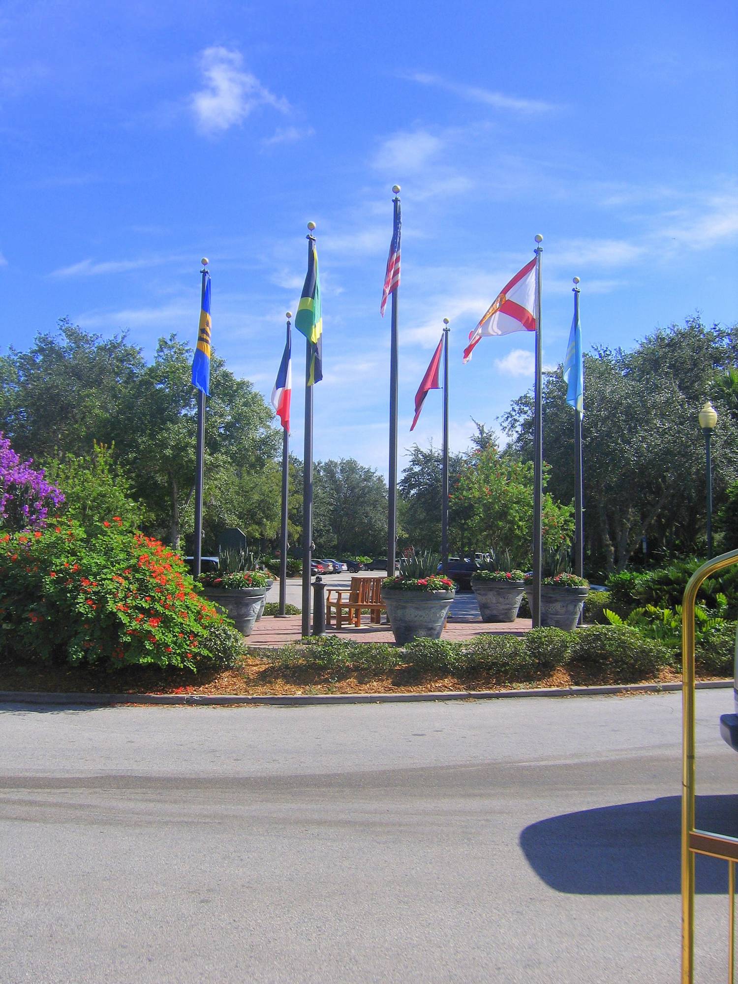 Custom House - Flags at Entrance