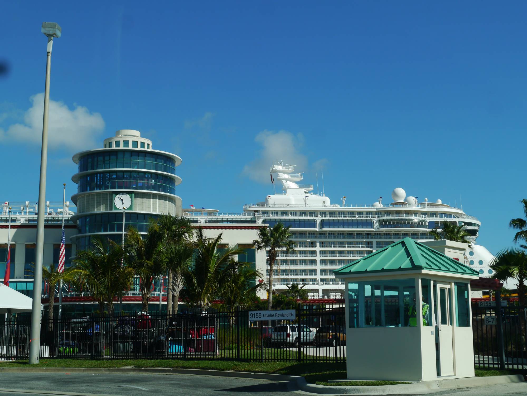 Port Canaveral - view from the car