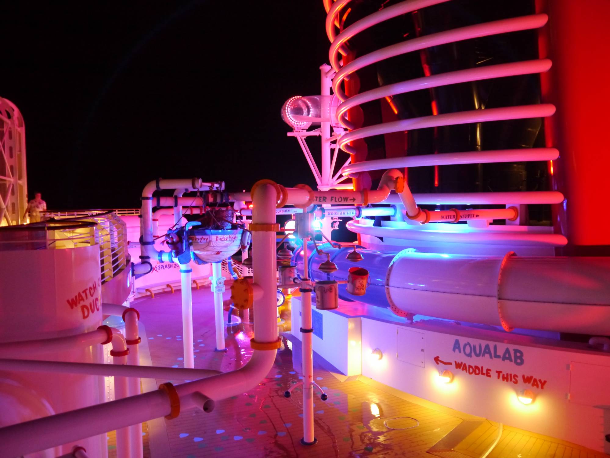 Disney Fantasy - Aqualab at night