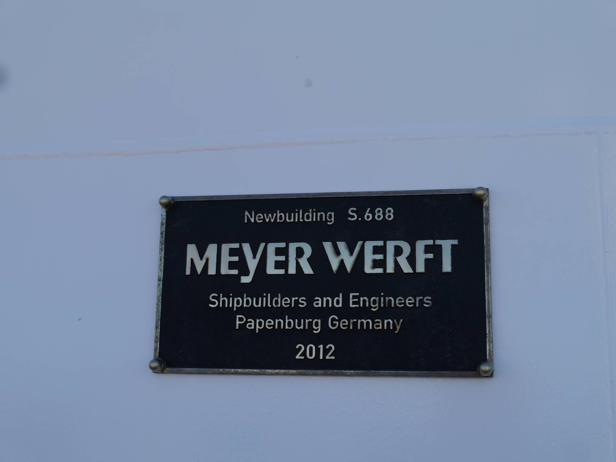 Disney Fantasy - Meyer Werft sign