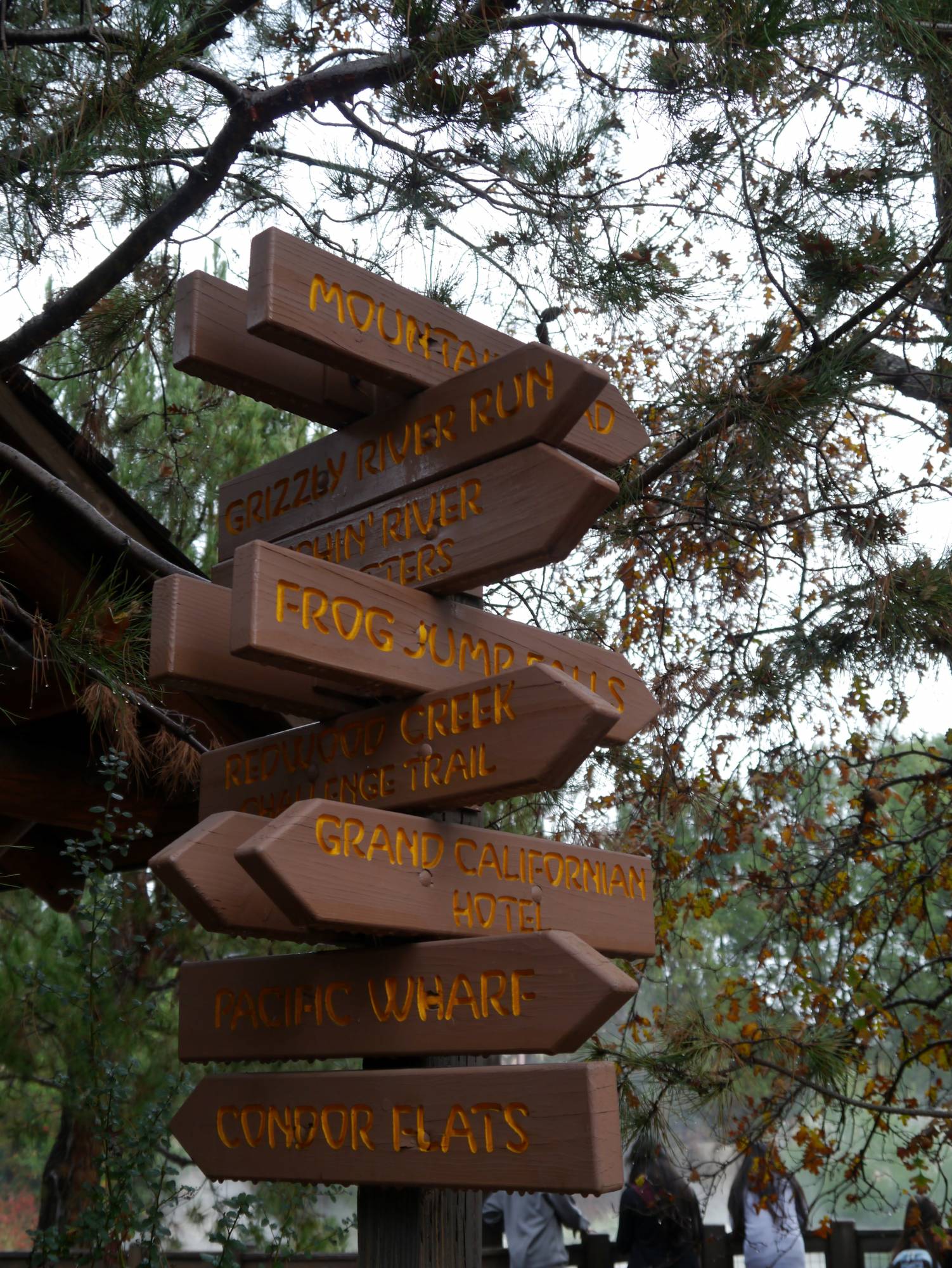 California Adventure - Grizzly Peak signs