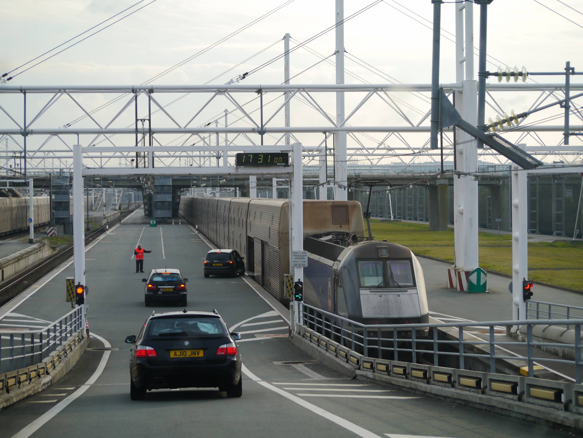 Eurotunnel - boarding the train