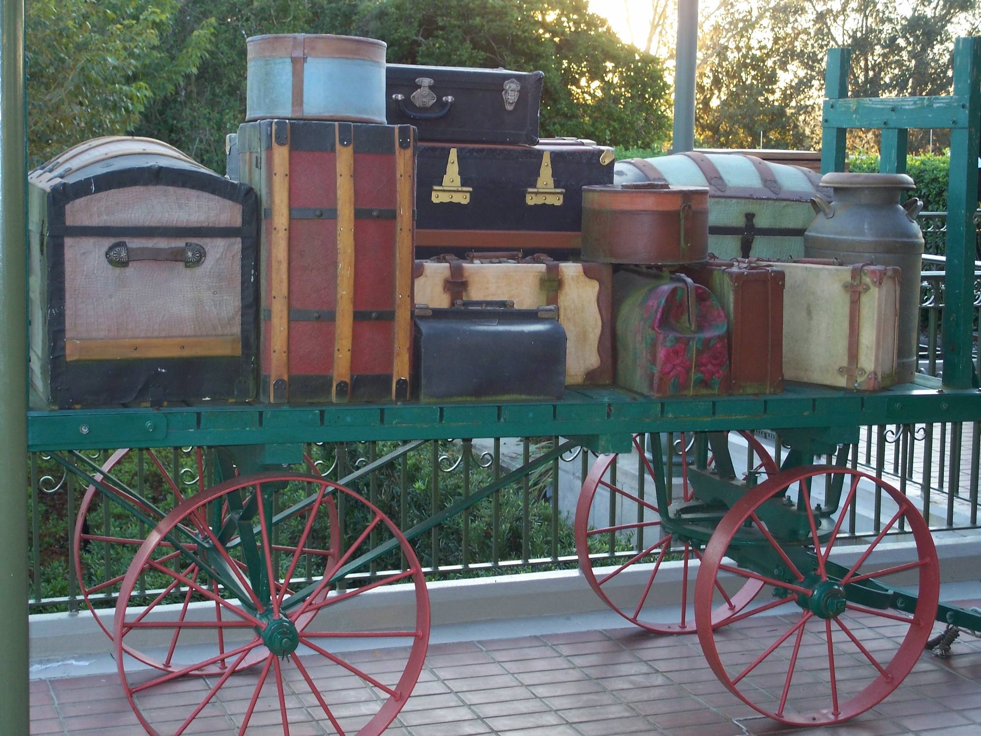 Train Station Luggage Cart