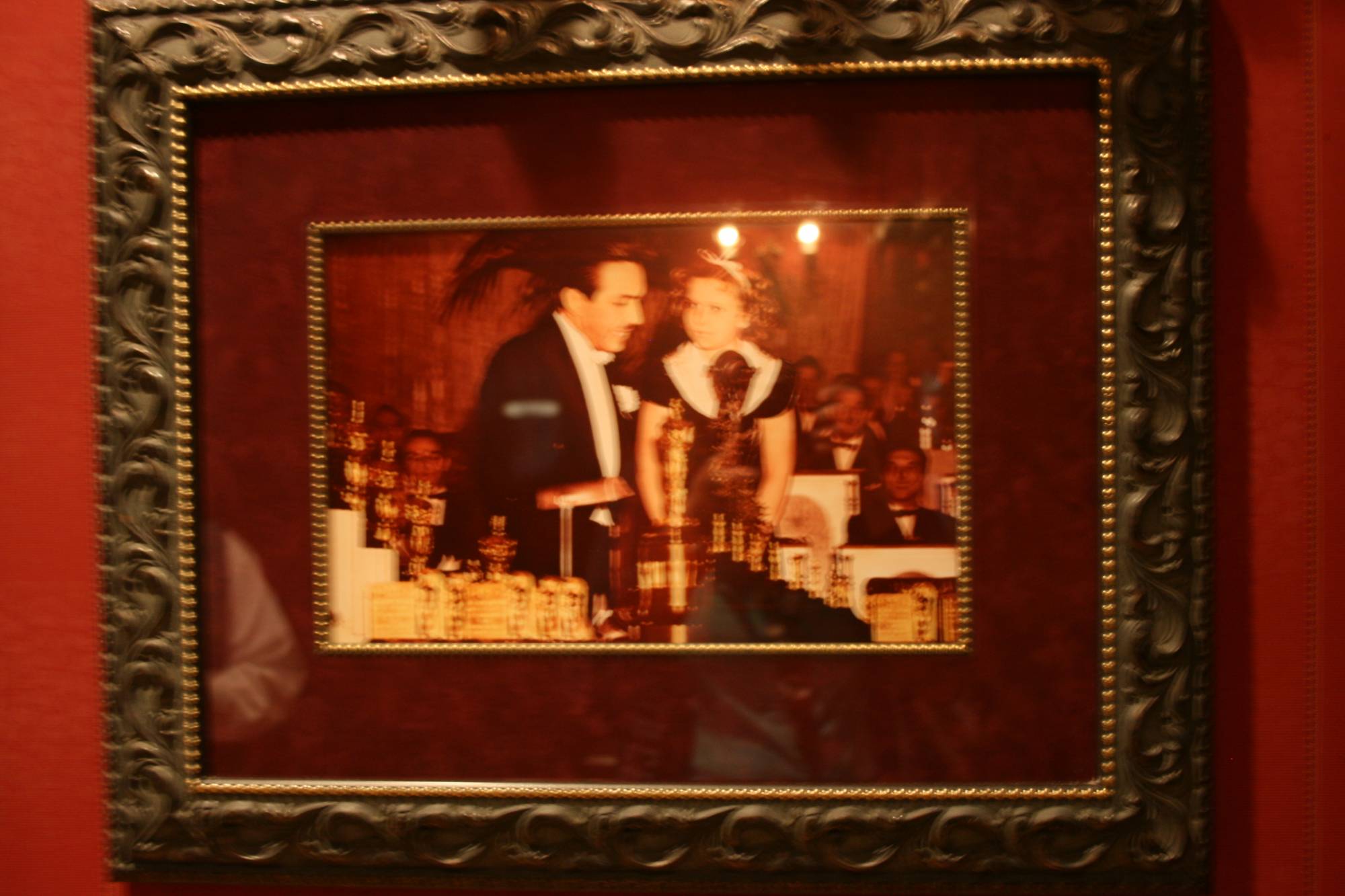 Photo of Walt Disney and Shirley Temple in Club 33