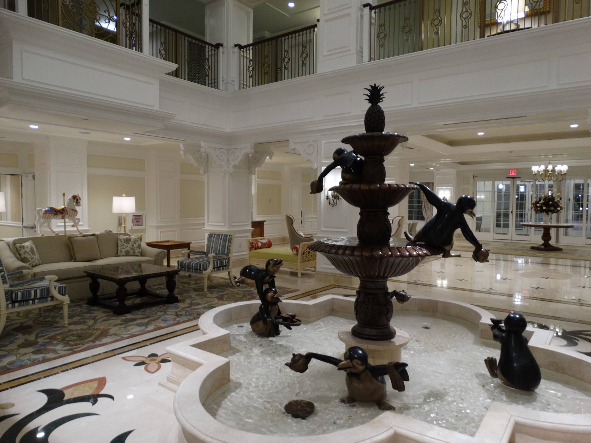 Grand Floridian Villas - lobby fountain