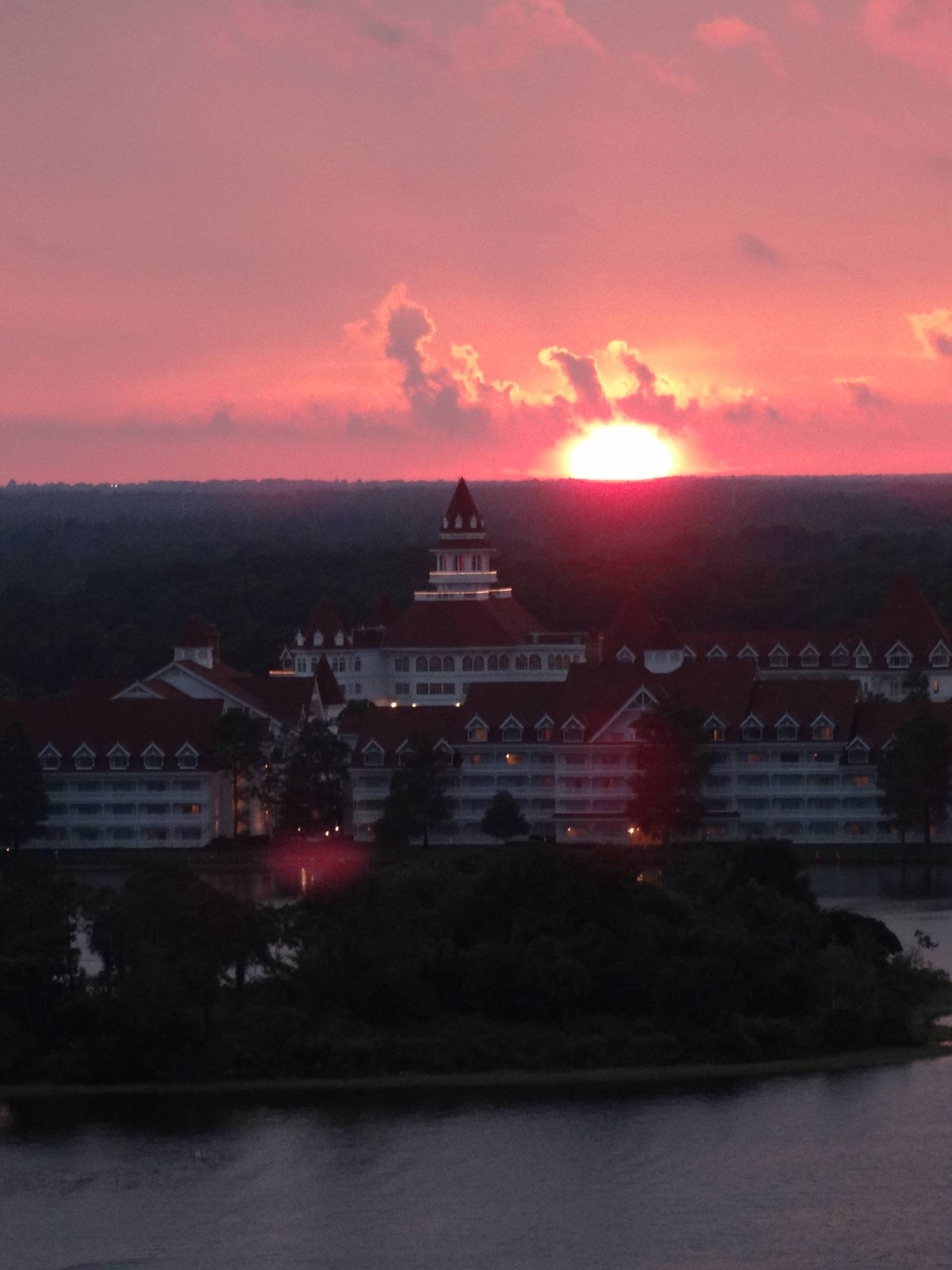 Grand Floridian at sunset - from the Contemporary