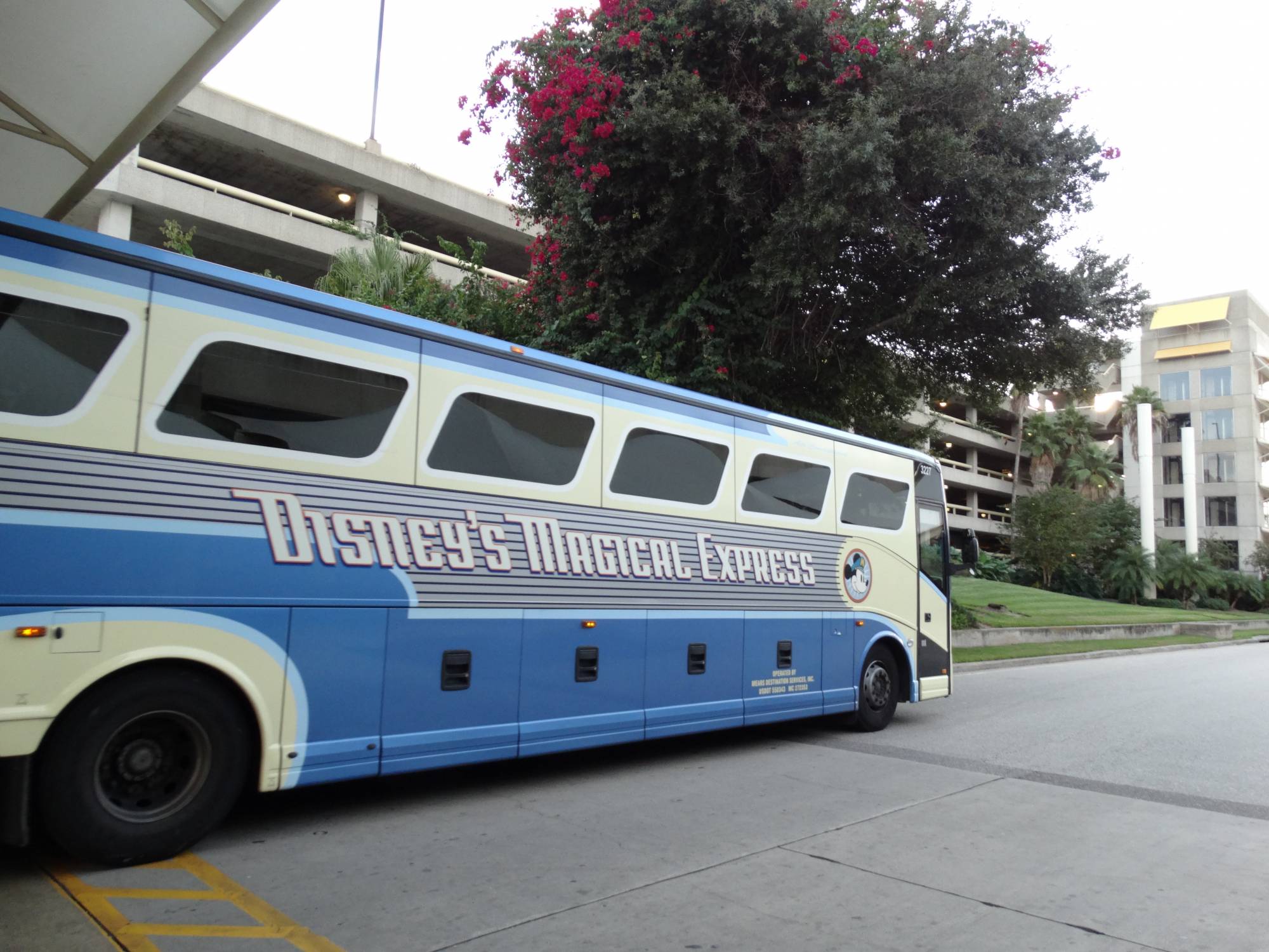 Disney's Magical Express bus at Orlando International Airport