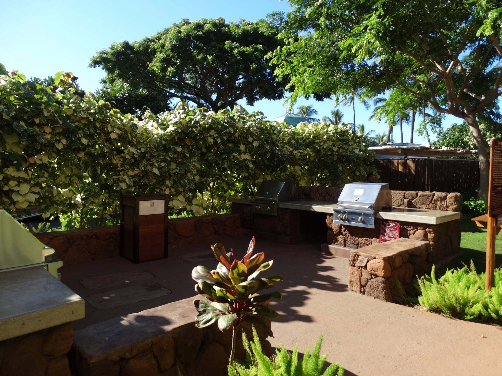 Aulani - barbecue grill area