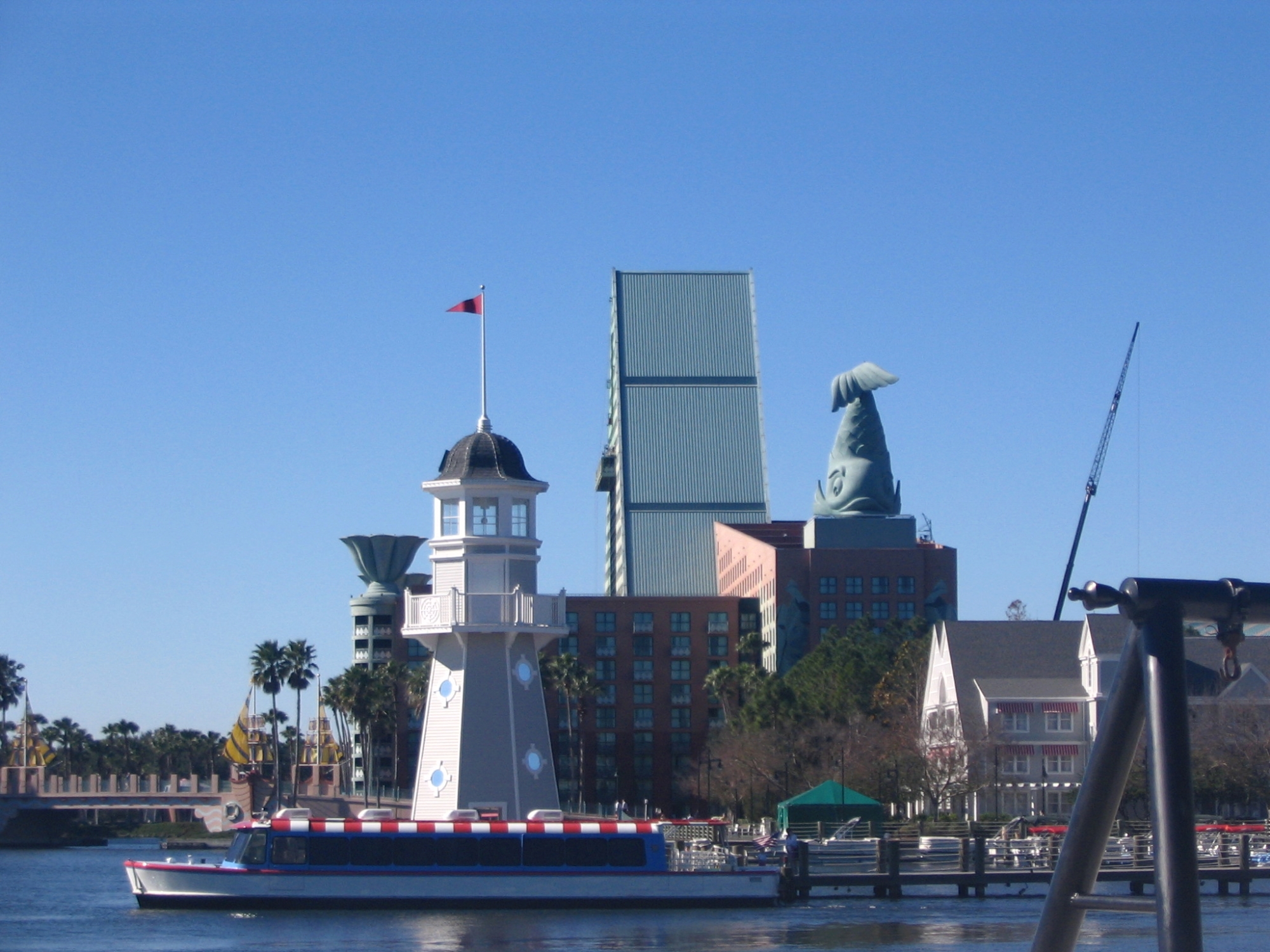 Yacht Club--Marina--View of Swan and Dolphin in background