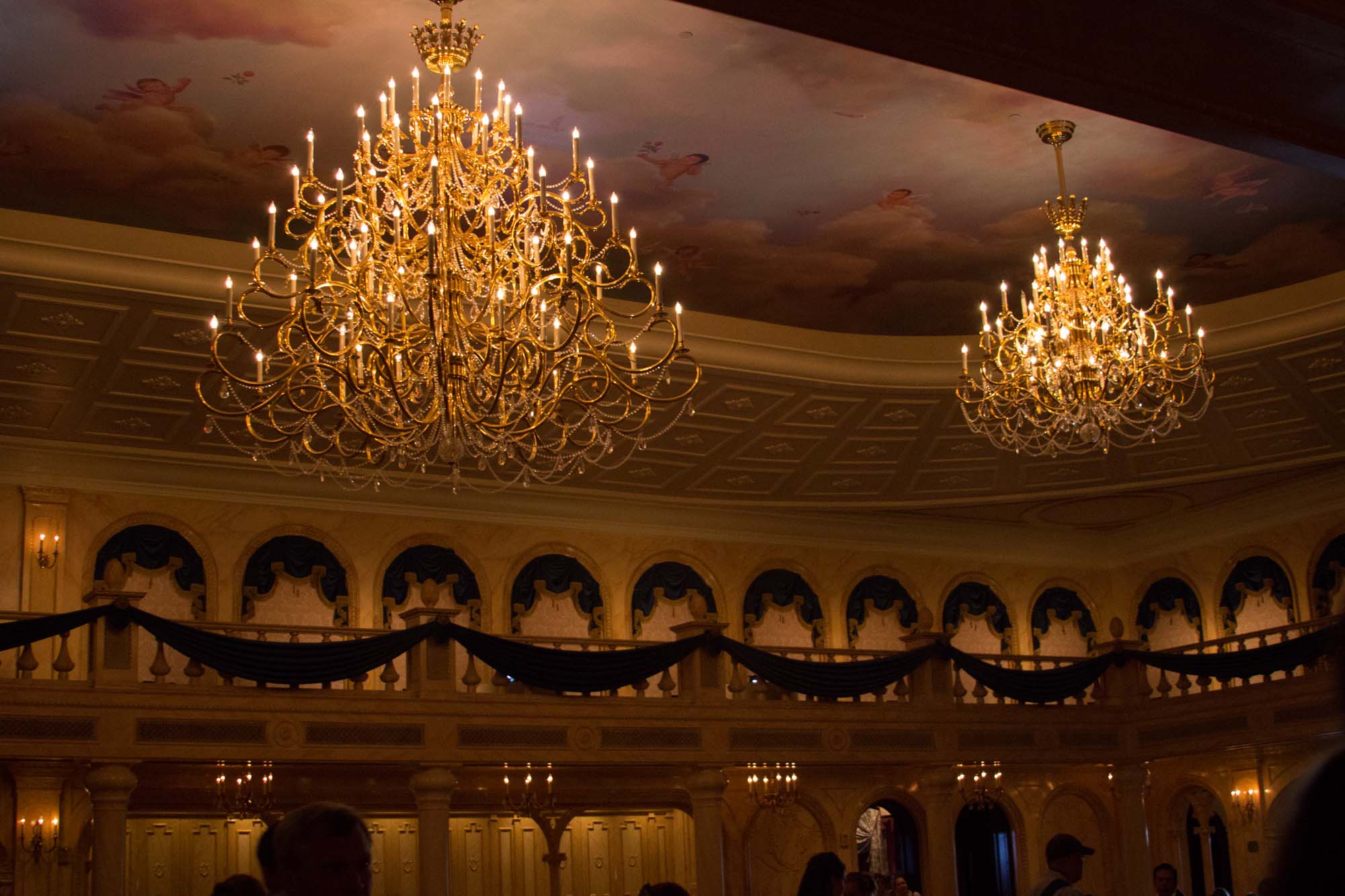 Fantasyland - Chandeliers at Be Our Guest