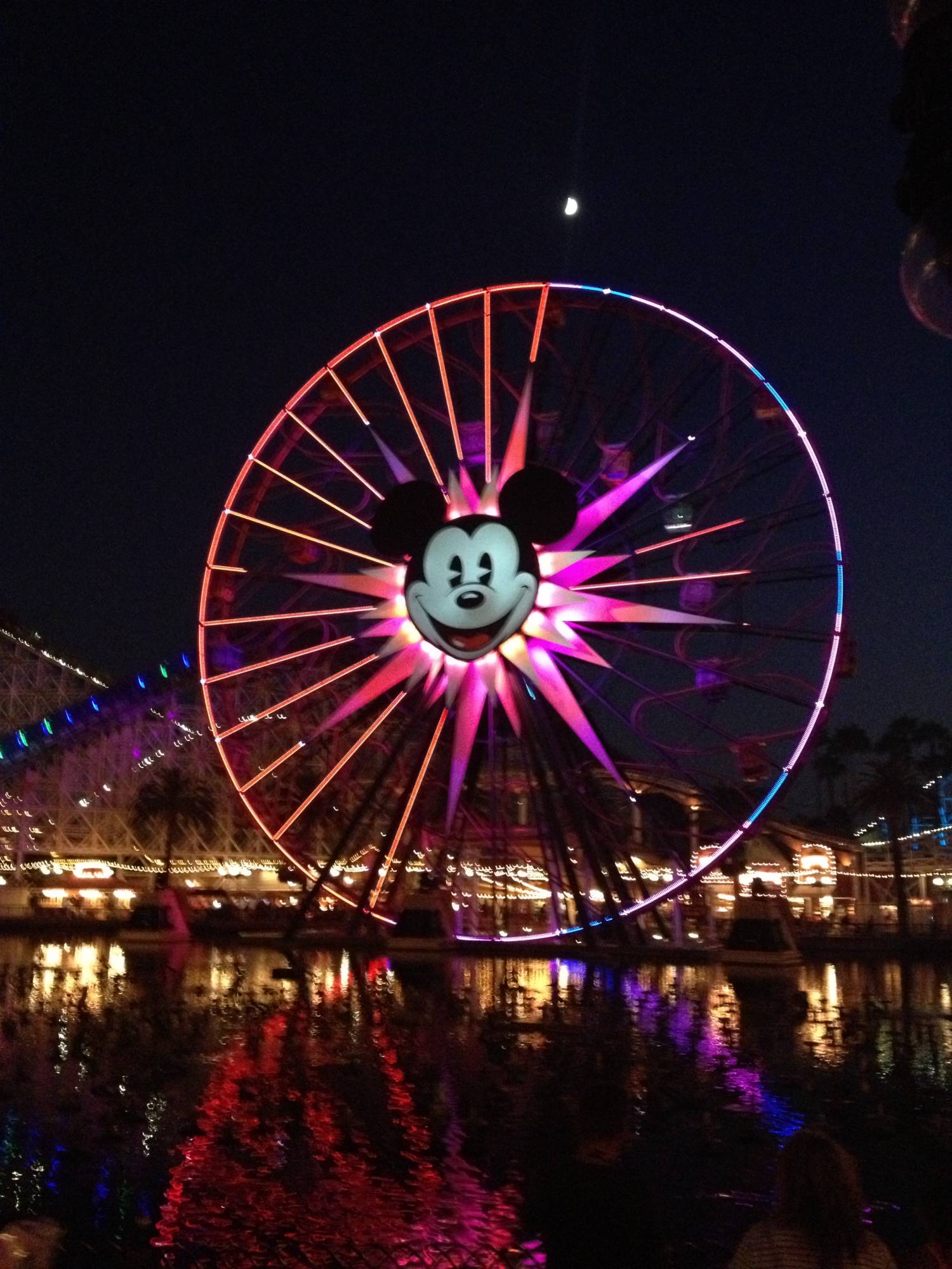 Mickey's Fun Wheel at Night