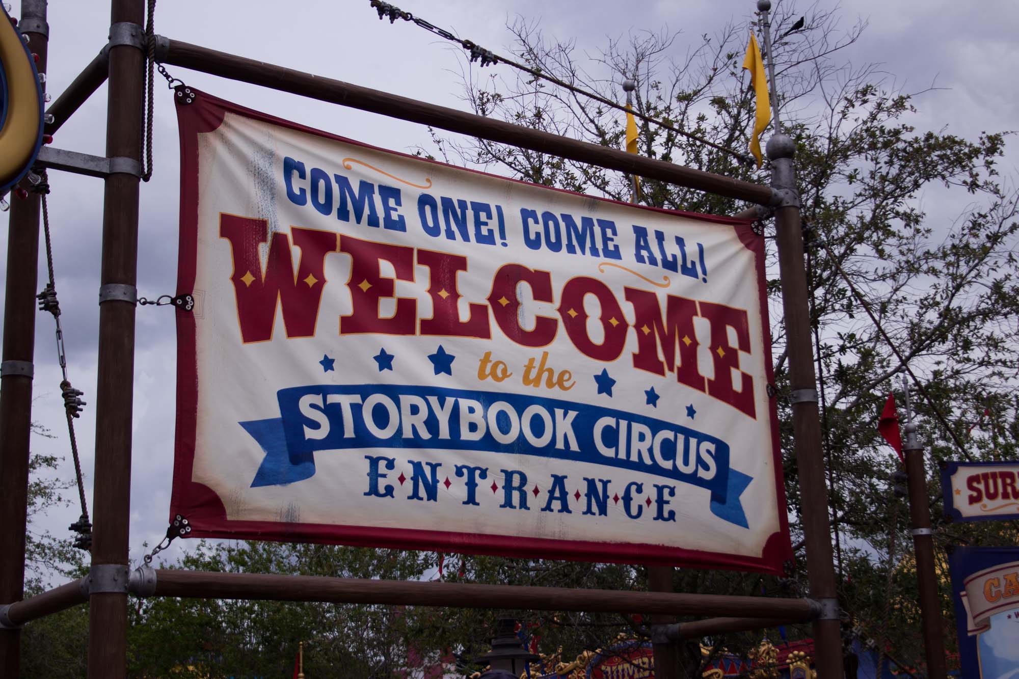 Storybook Circus - Welcome Sign