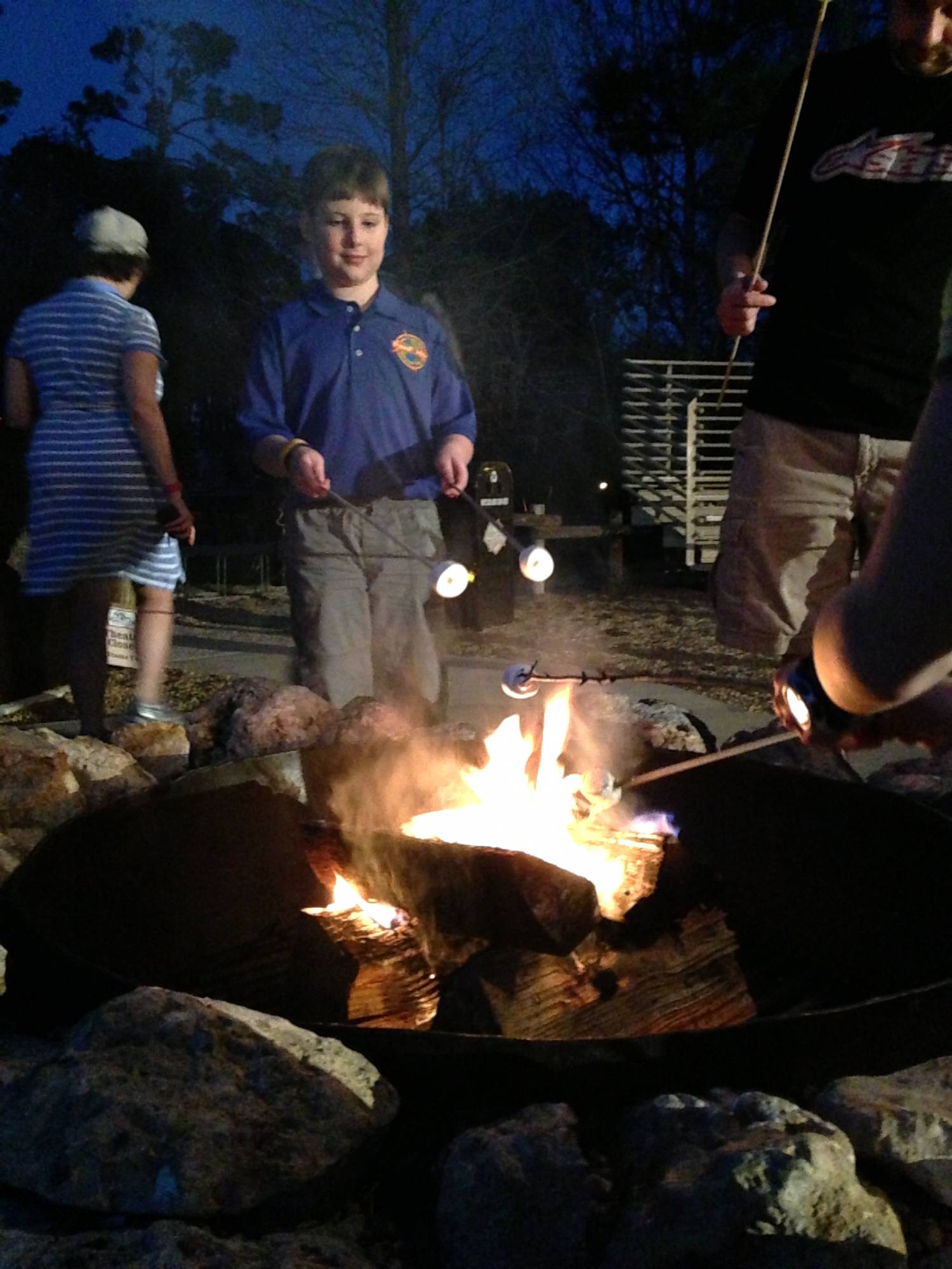 Roasting Marshmallows at Chip 'n Dale's Campfire Sing-a-long at Fort Wilder