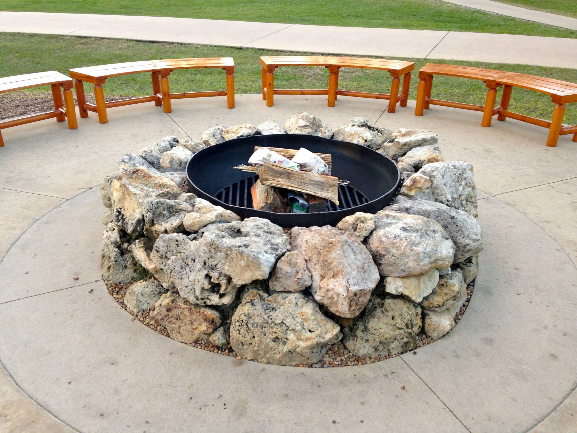 Firepit at Chip 'n Dale's Campfire Sing-a-long at Fort Wilderness