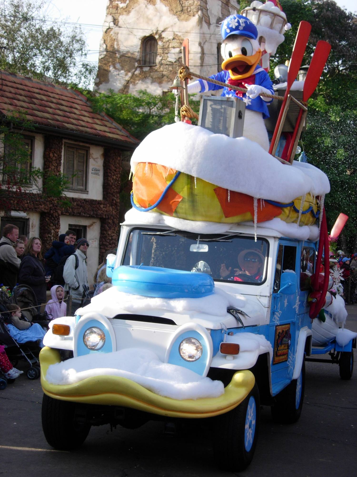 Donald Duck in Christmas Parade Animal Kingdom