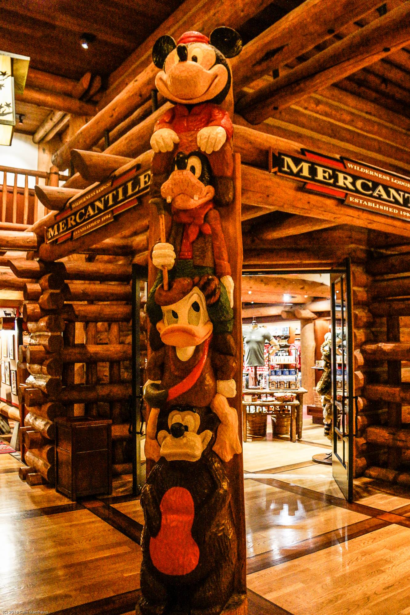Disney Totem in the Wilderness Lodge Lobby