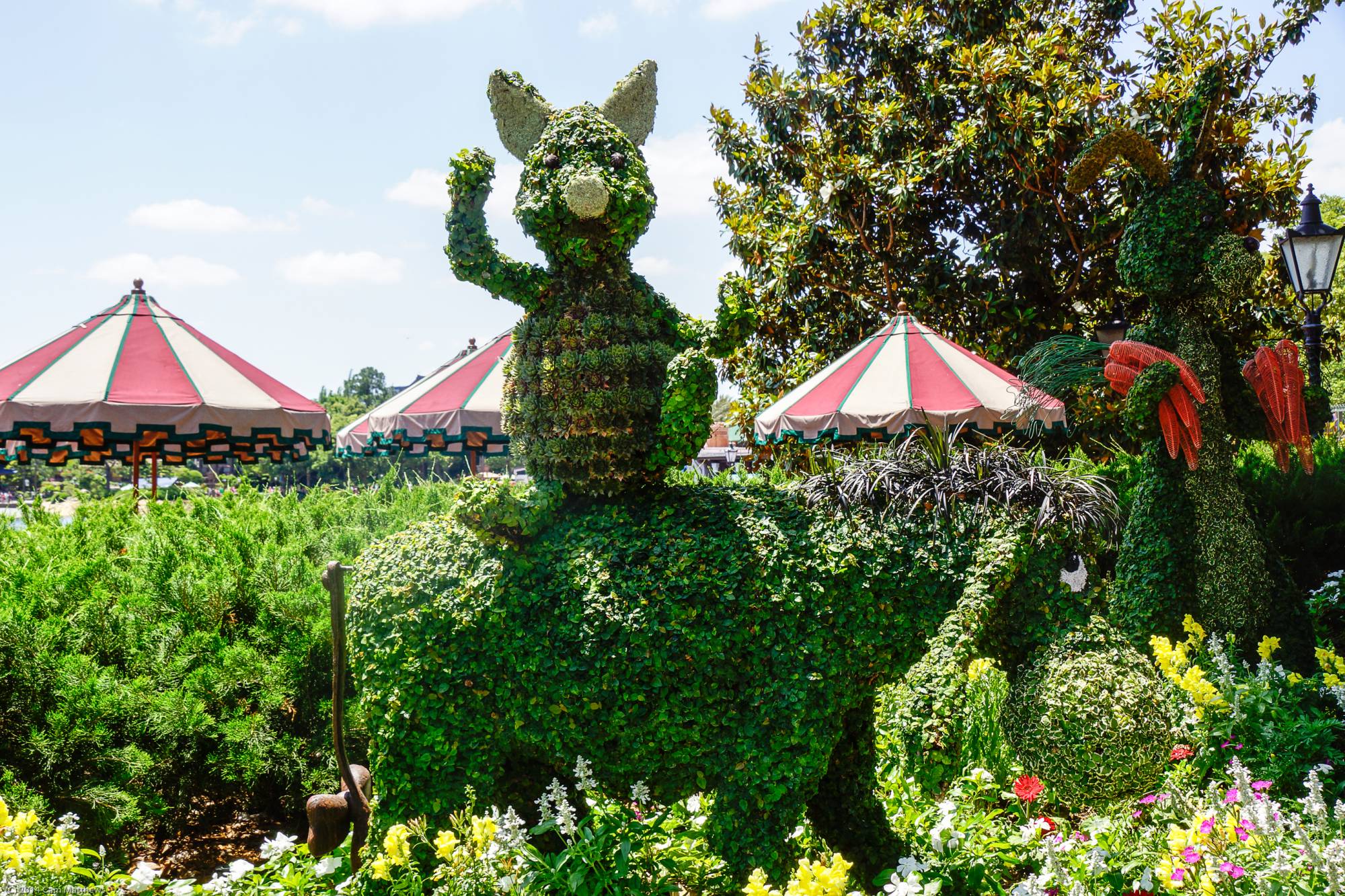 Piglet and Eeyore Topiaries