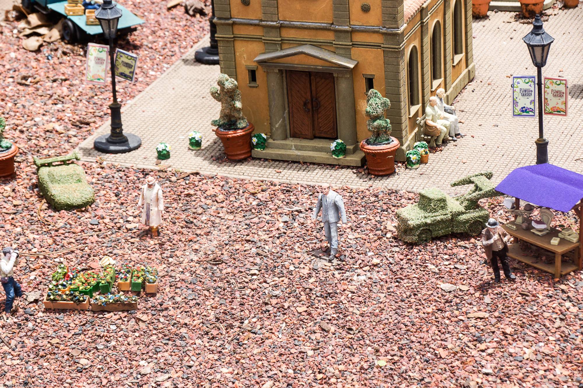 Germany's Train Village with Flower and Garden Festival Decor 01