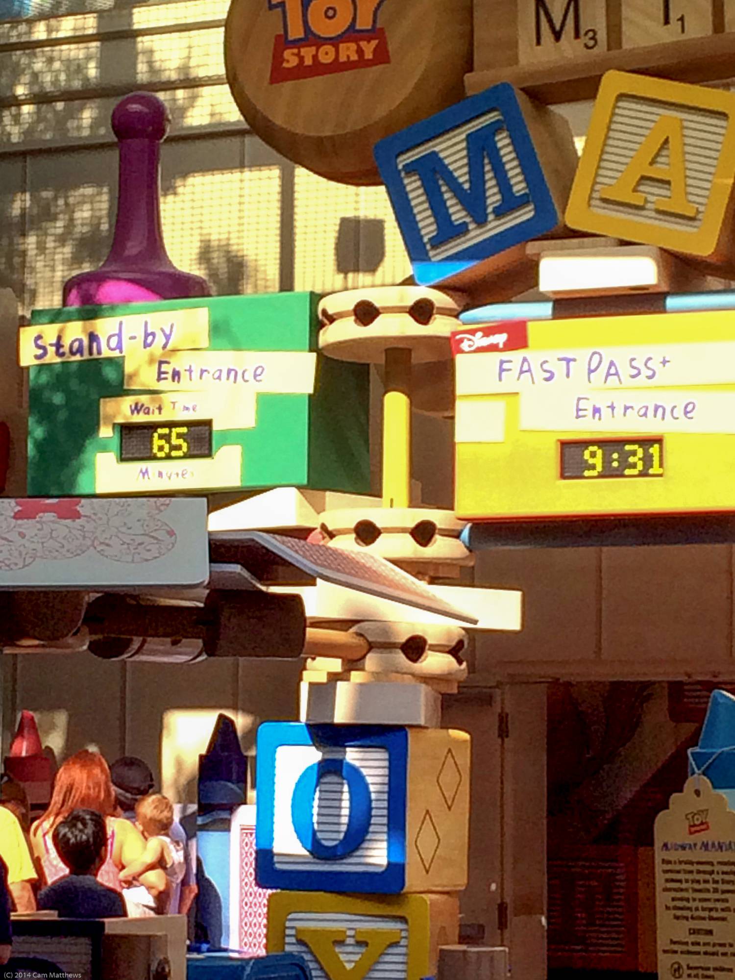 Toy Story Midway Mania Sign