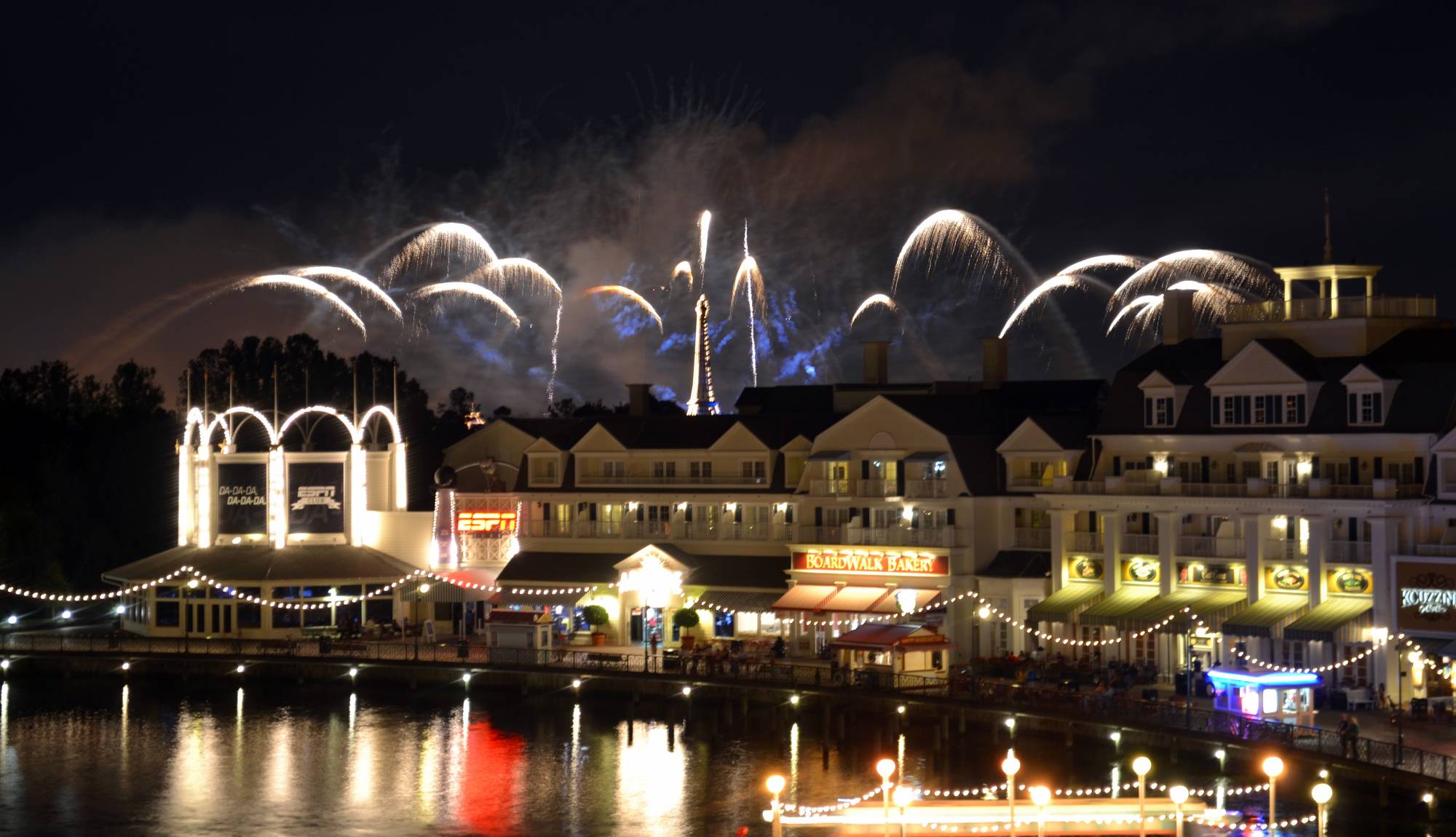 Illuminations fireworks from our Boardwalk Villas balcony