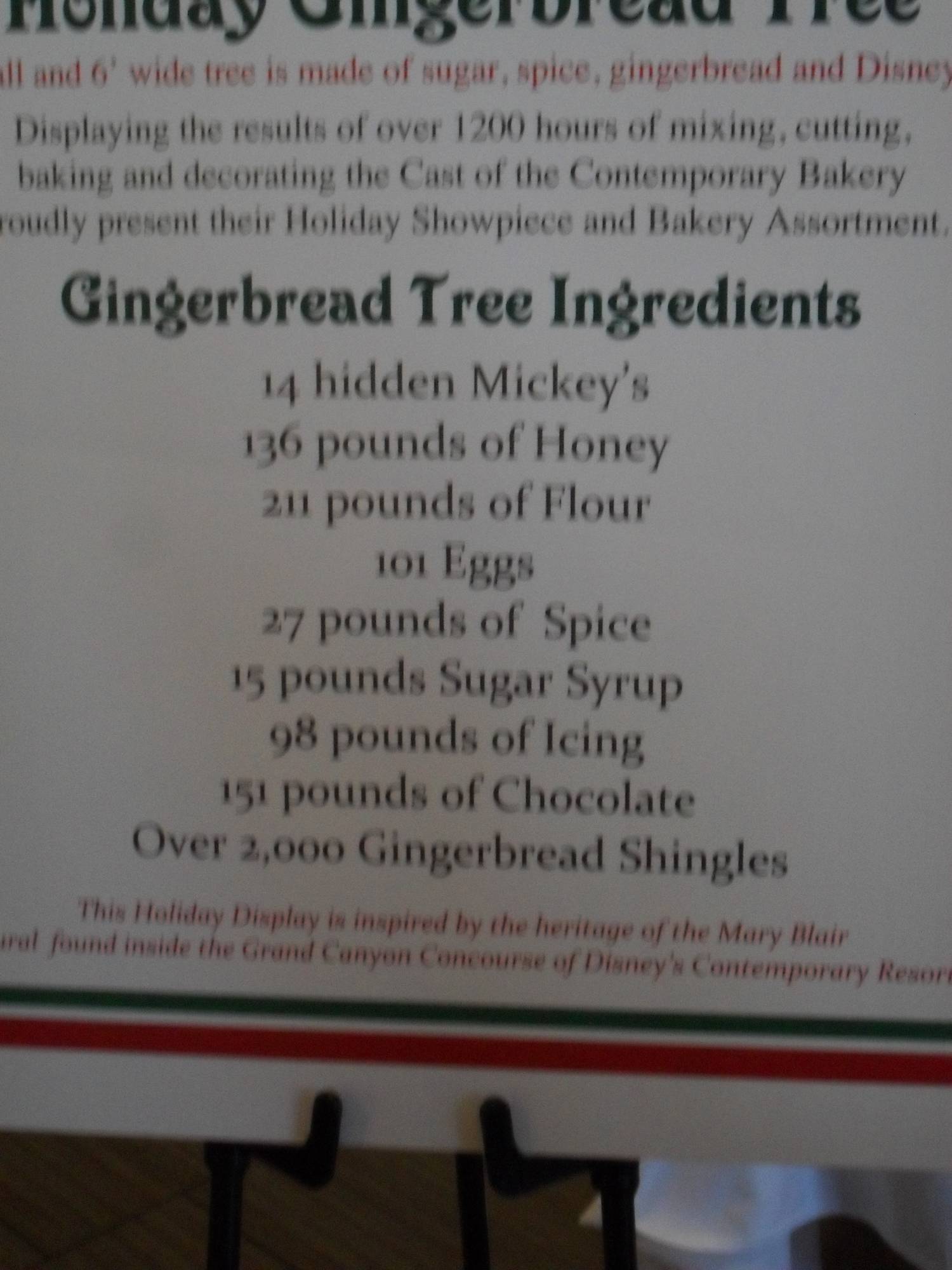 Contemporary Resort - Gingerbread Tree Recipe