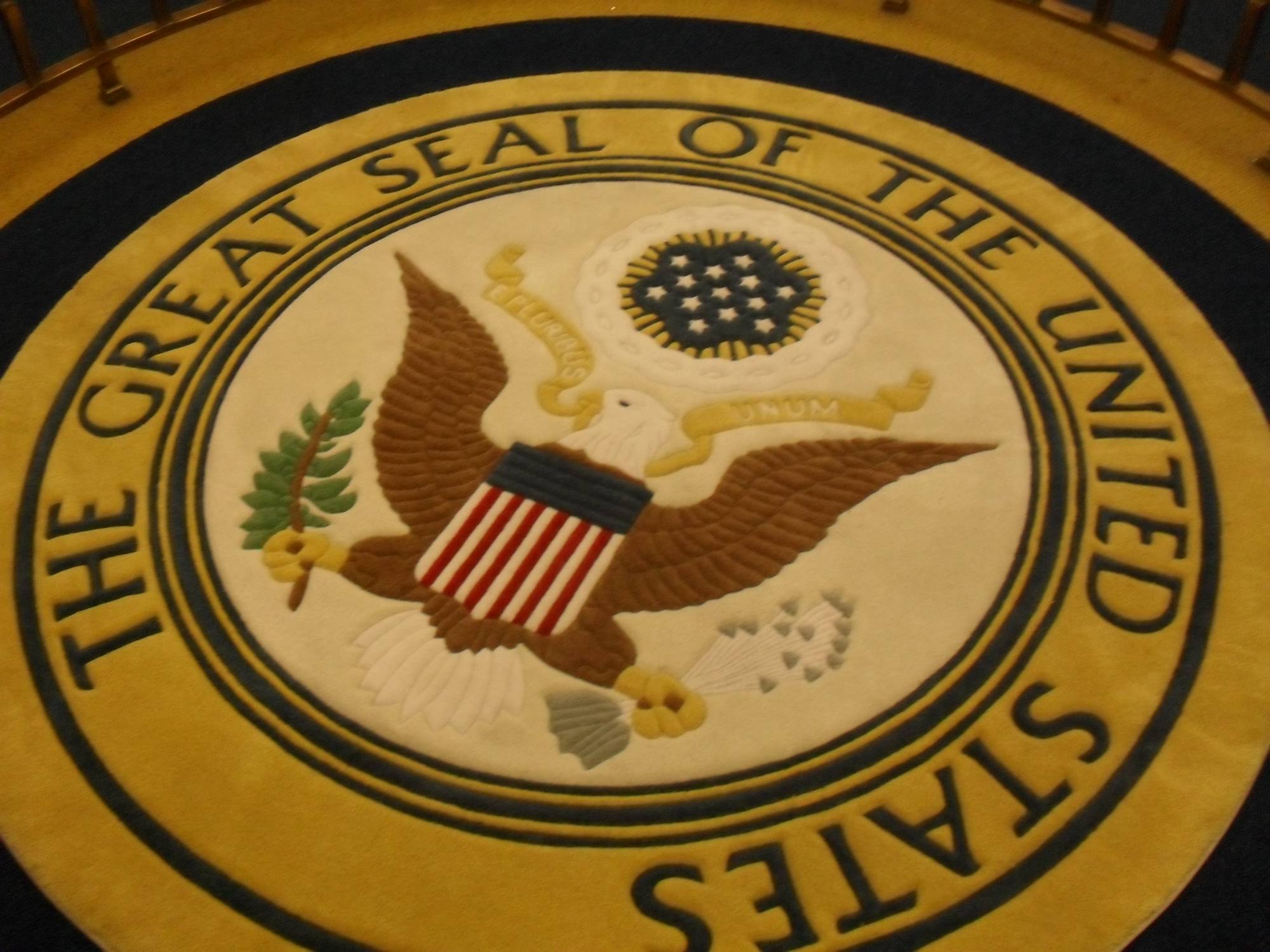 Hall of President's - Seal rug