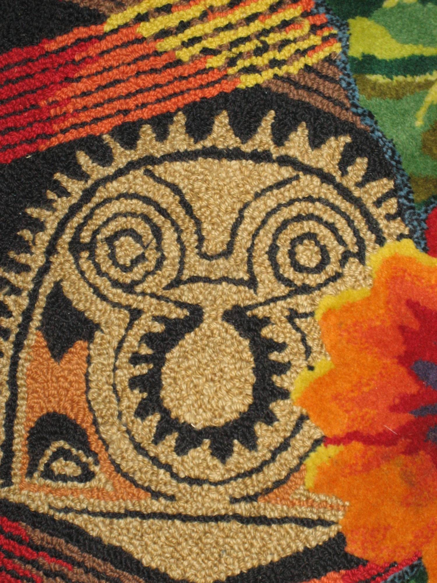 Polynesian - lobby carpet hidden Mickey