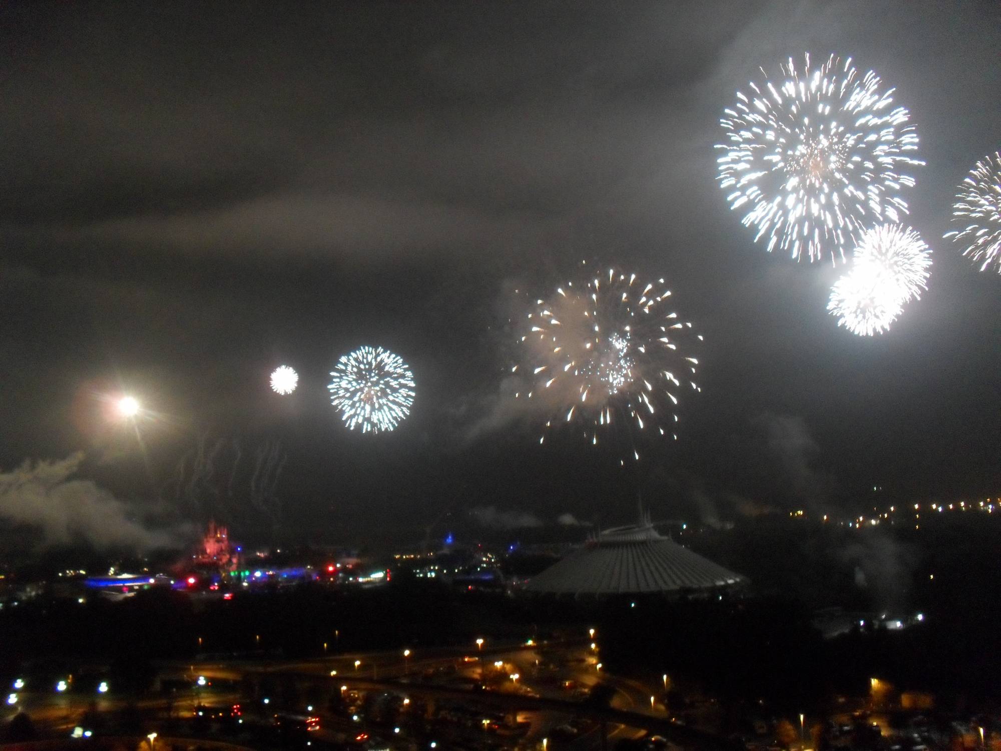 Magic Kingdom Fireworks from Observation Deck