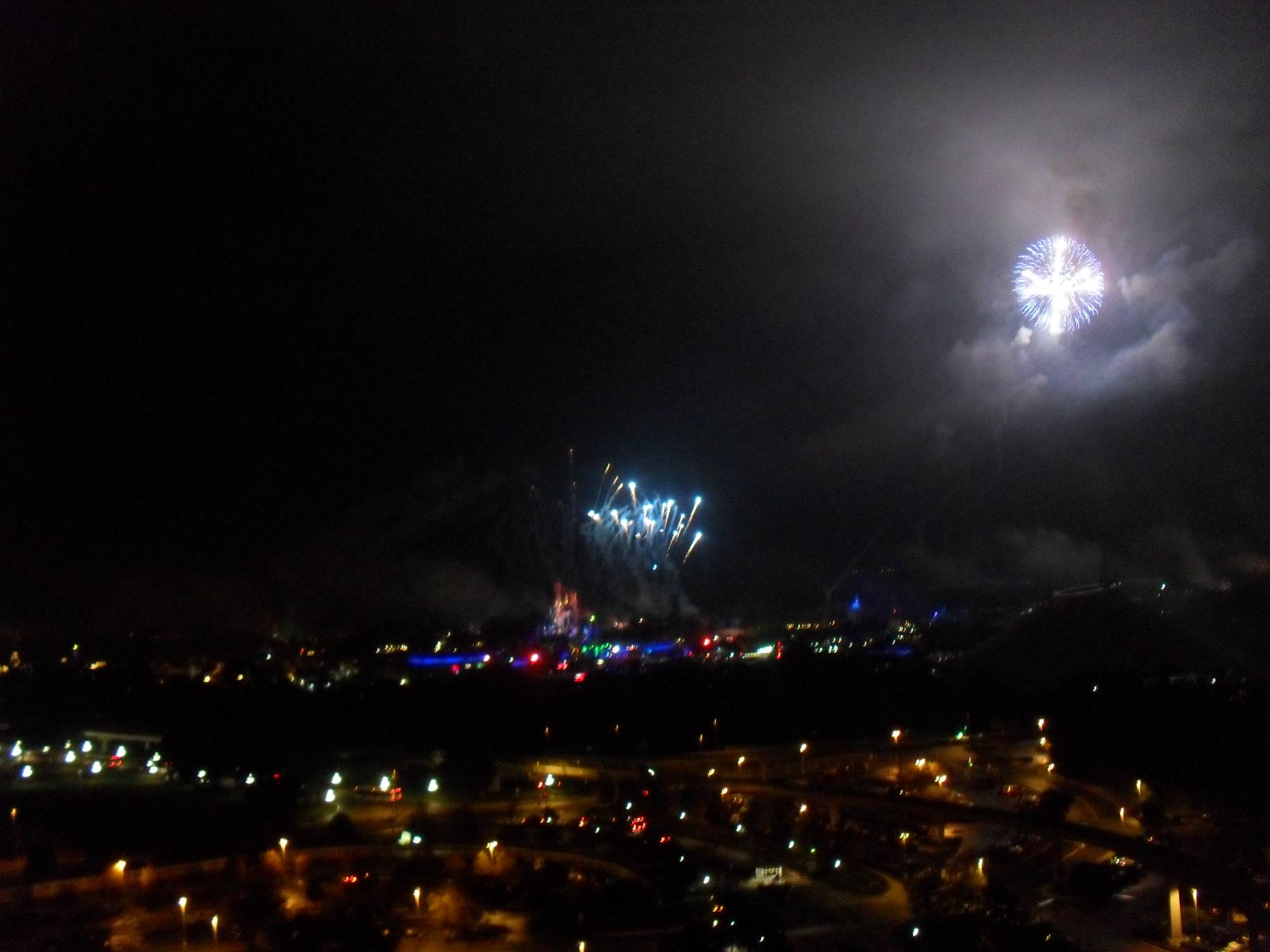 Magic Kingdom Fireworks from California Grill Observation Deck