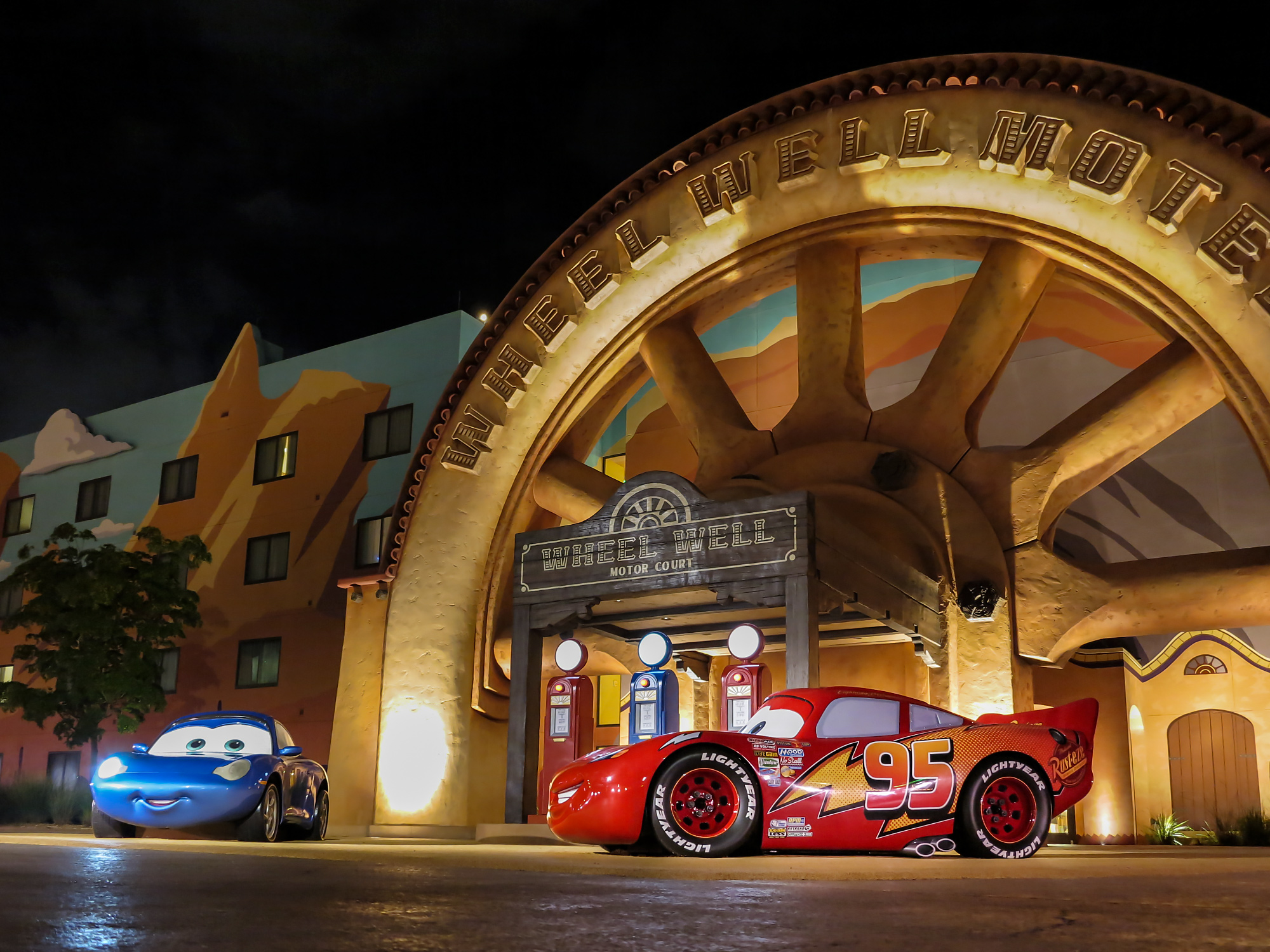 Radiator Springs at Night