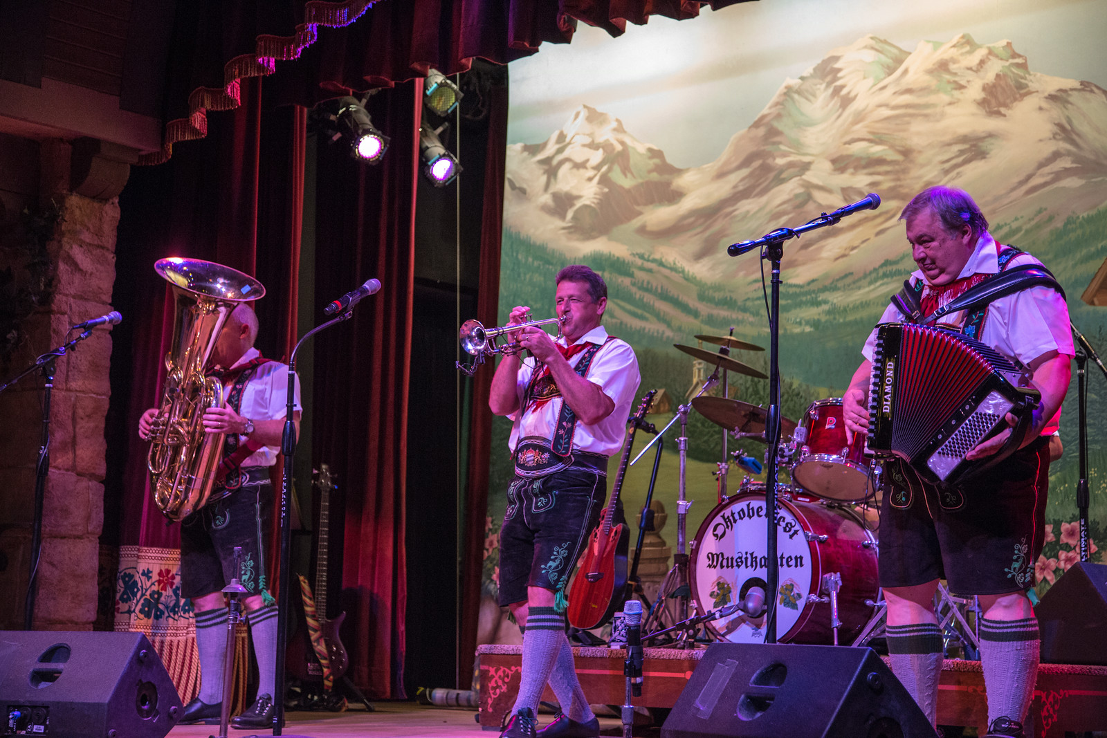 Show at the Biergarten Restaurant