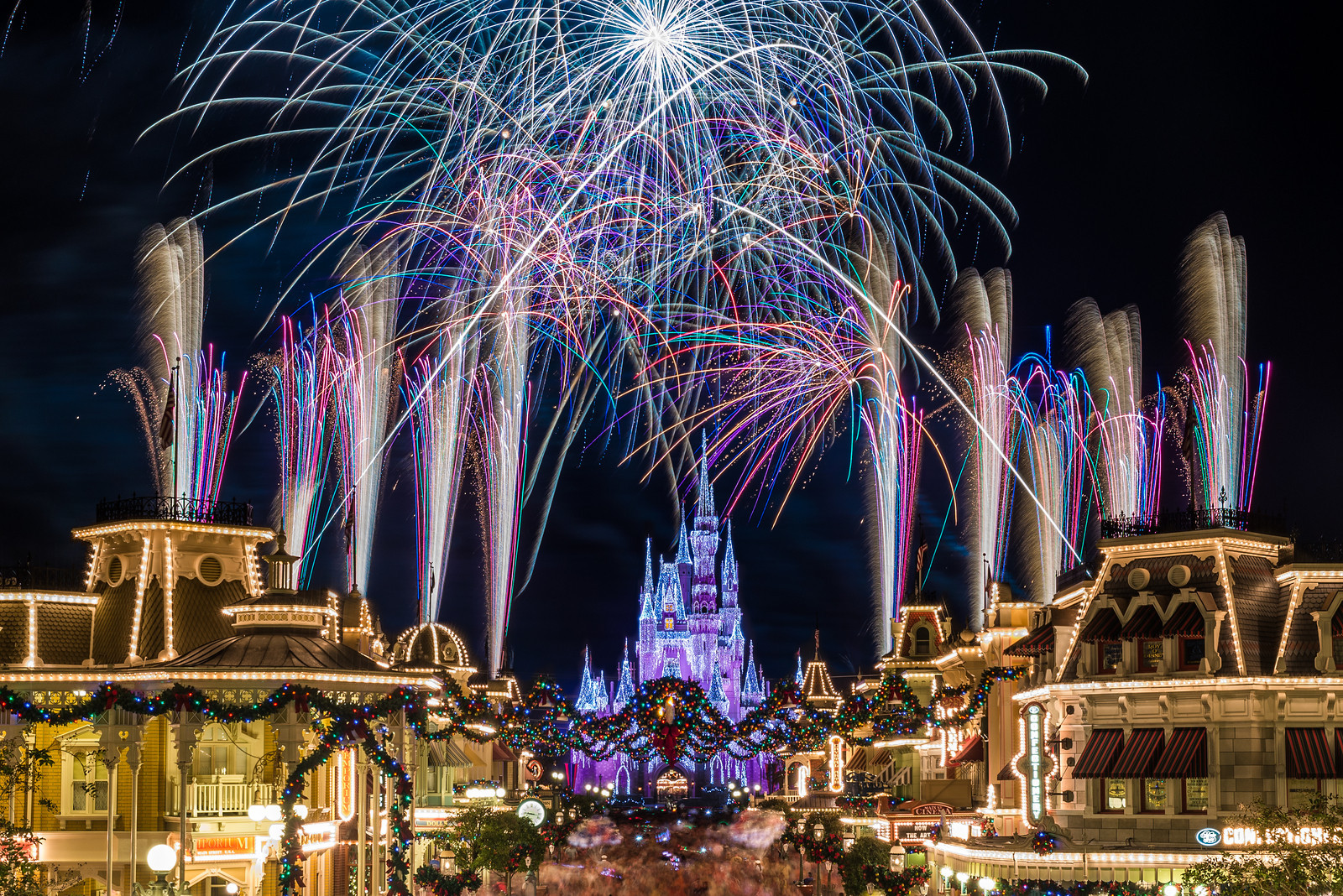 Magnificent Holiday Magic Kingdom Fireworks
